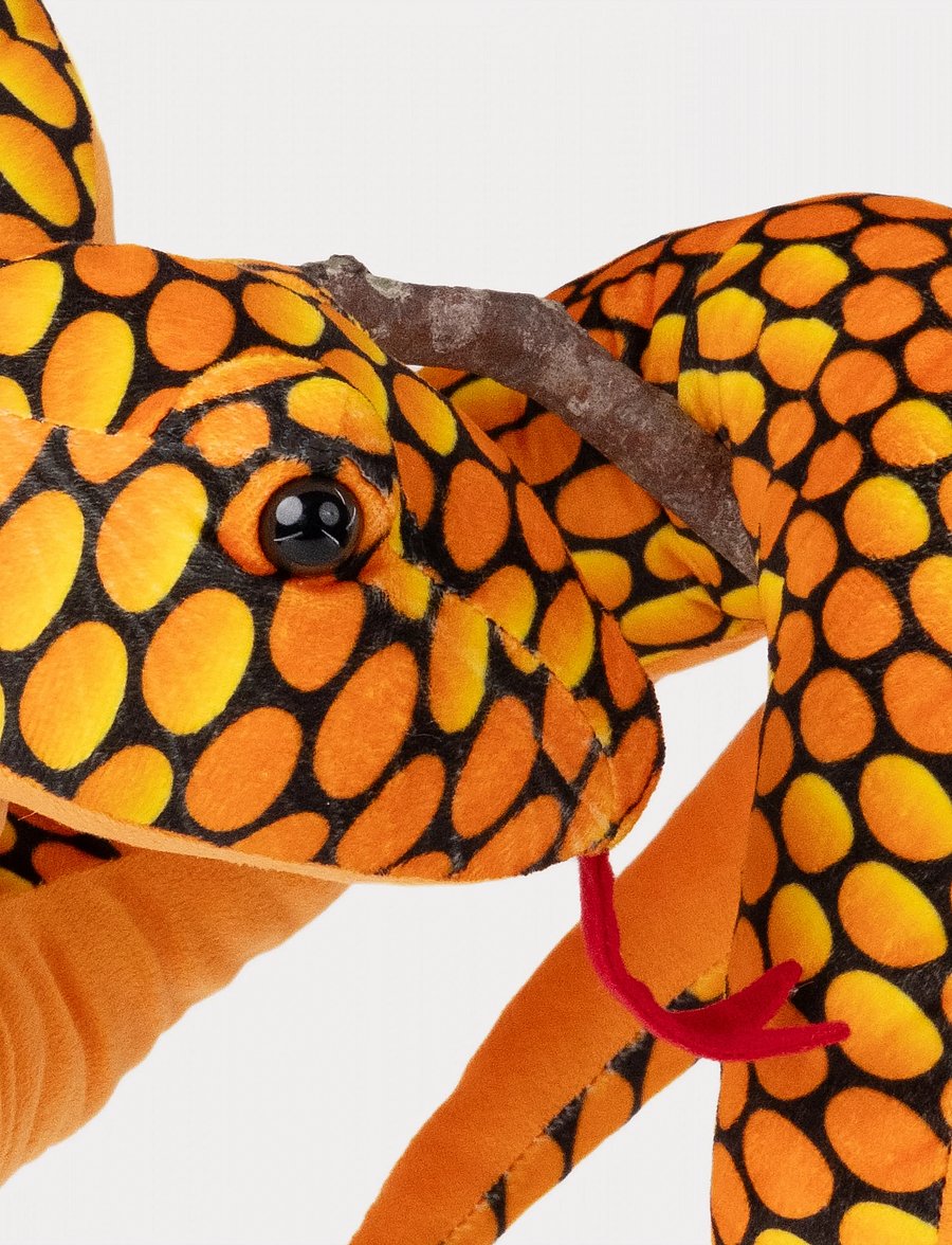 Teddykompaniet - Orm, XL, Orange - kuscheltiere - orange - 3