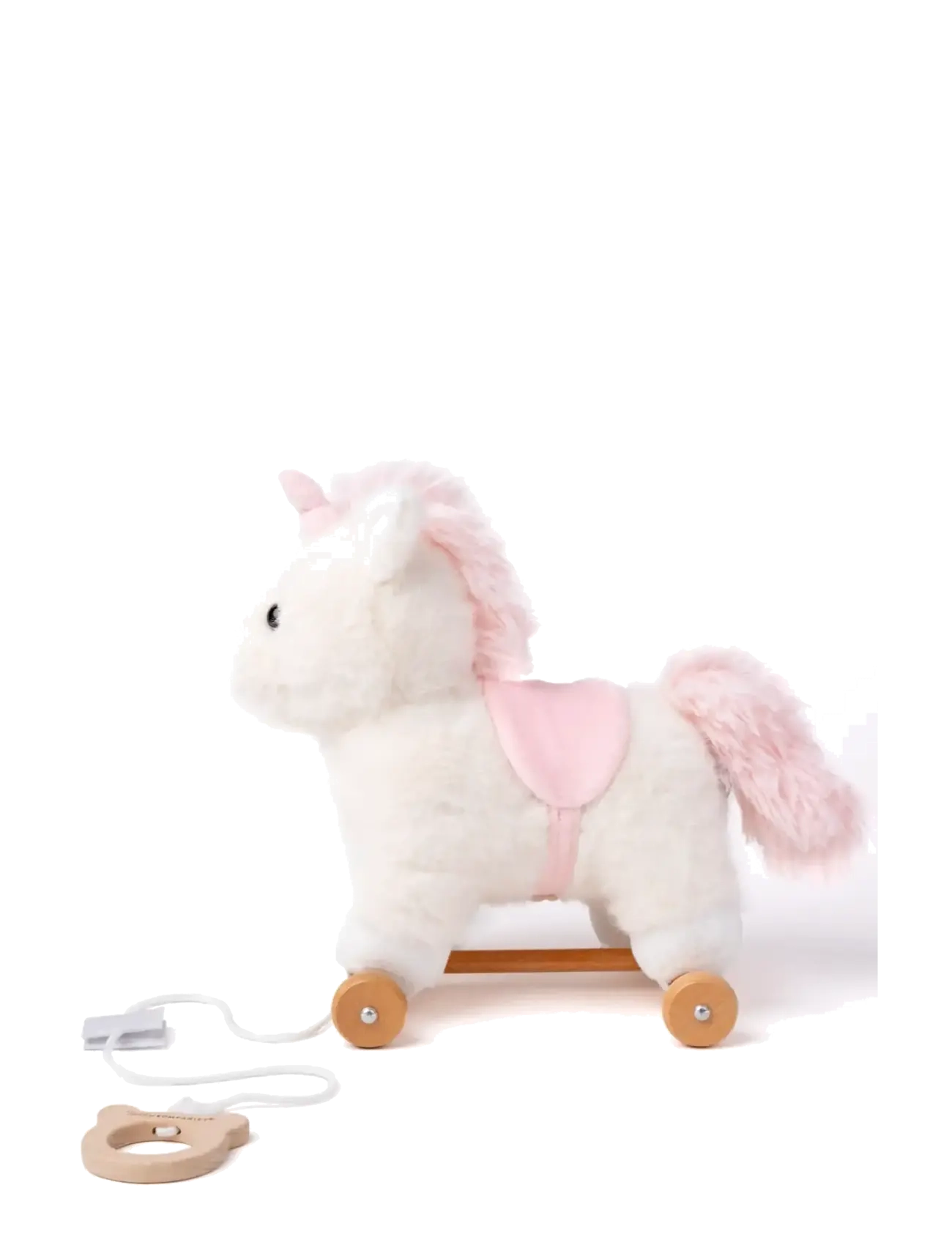 Teddykompaniet - Dragdjur, Enhörning - træklegetøj - pink - 1