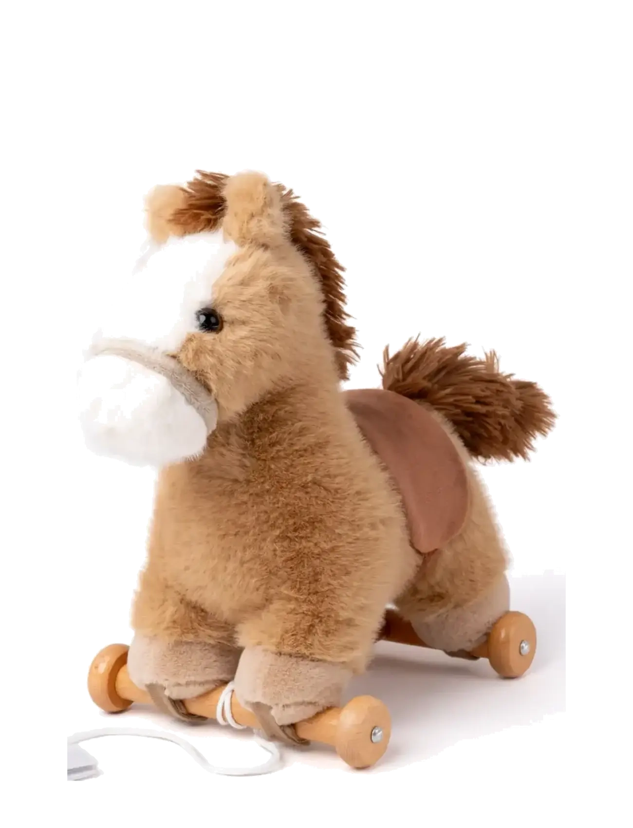 Teddykompaniet Dragdjur, Häst, Børn, Pull Along Legetøj, Brun, Str: 30 CM