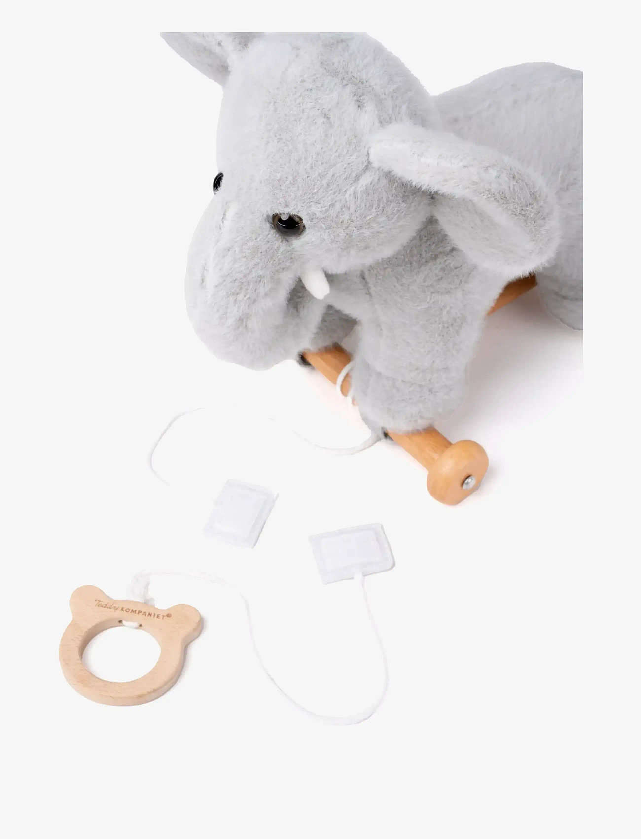 Teddykompaniet - Dragdjur, Elefant - pull along toys - grey - 3