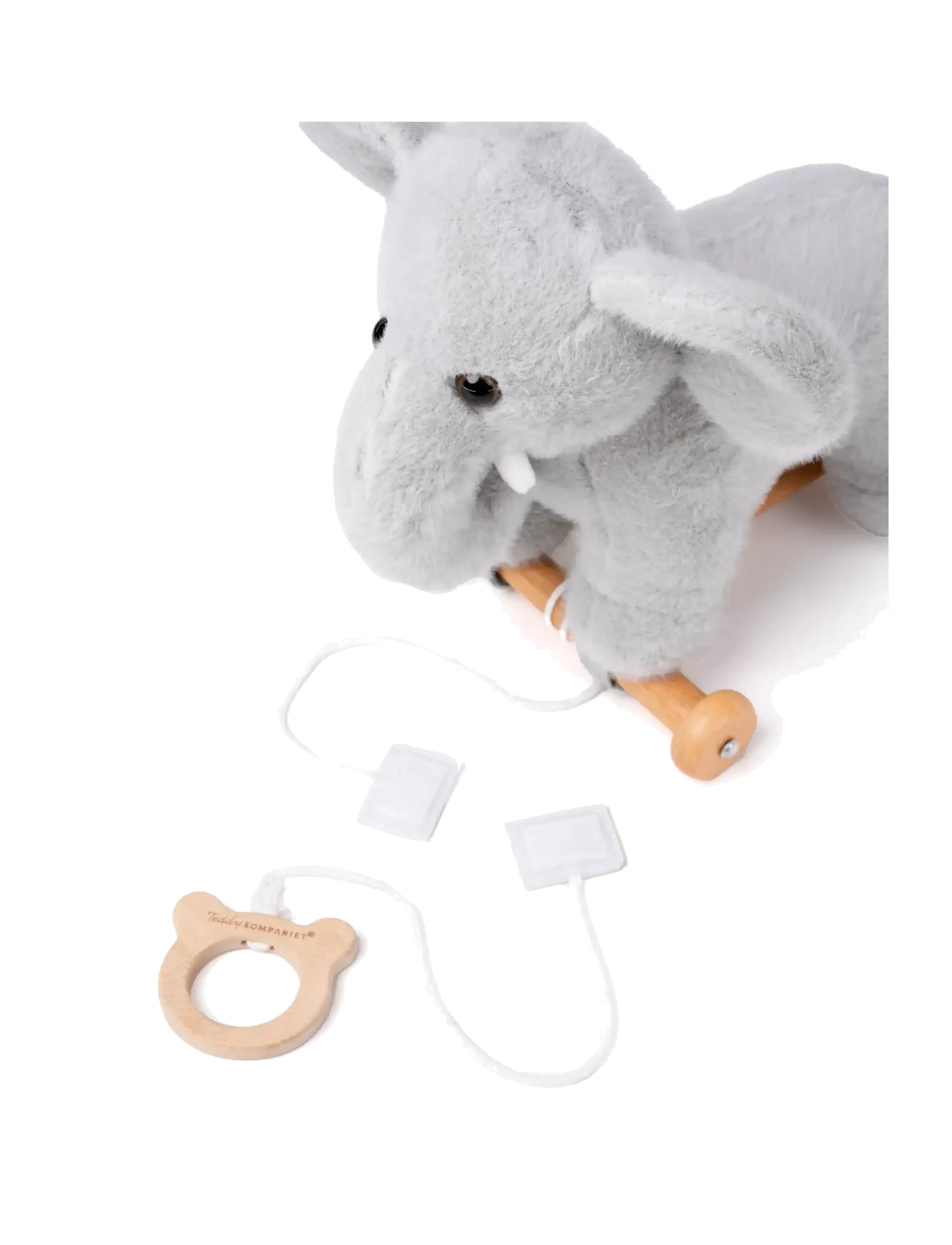 Teddykompaniet - Dragdjur, Elefant - leikföng til að draga - grey - 3