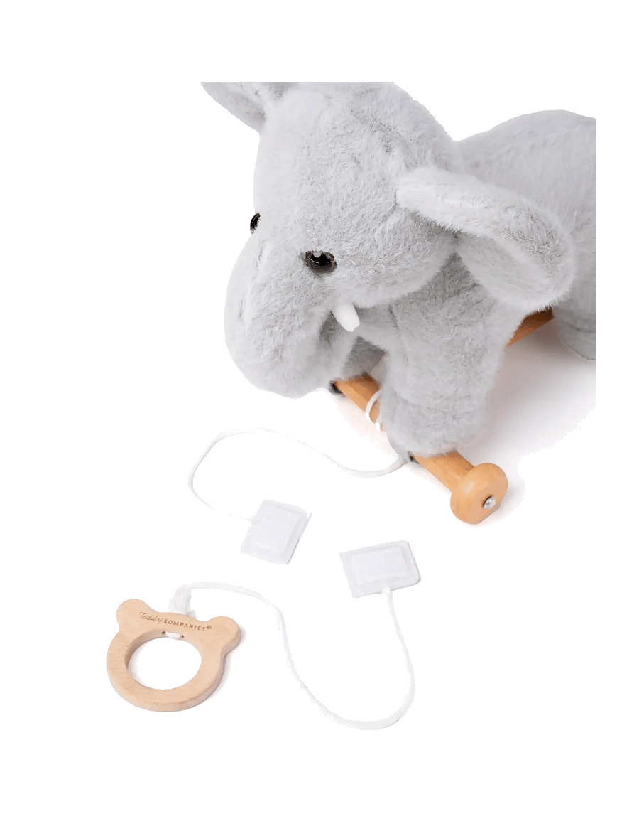 Teddykompaniet - Dragdjur, Elefant - leikföng til að draga - grey - 3