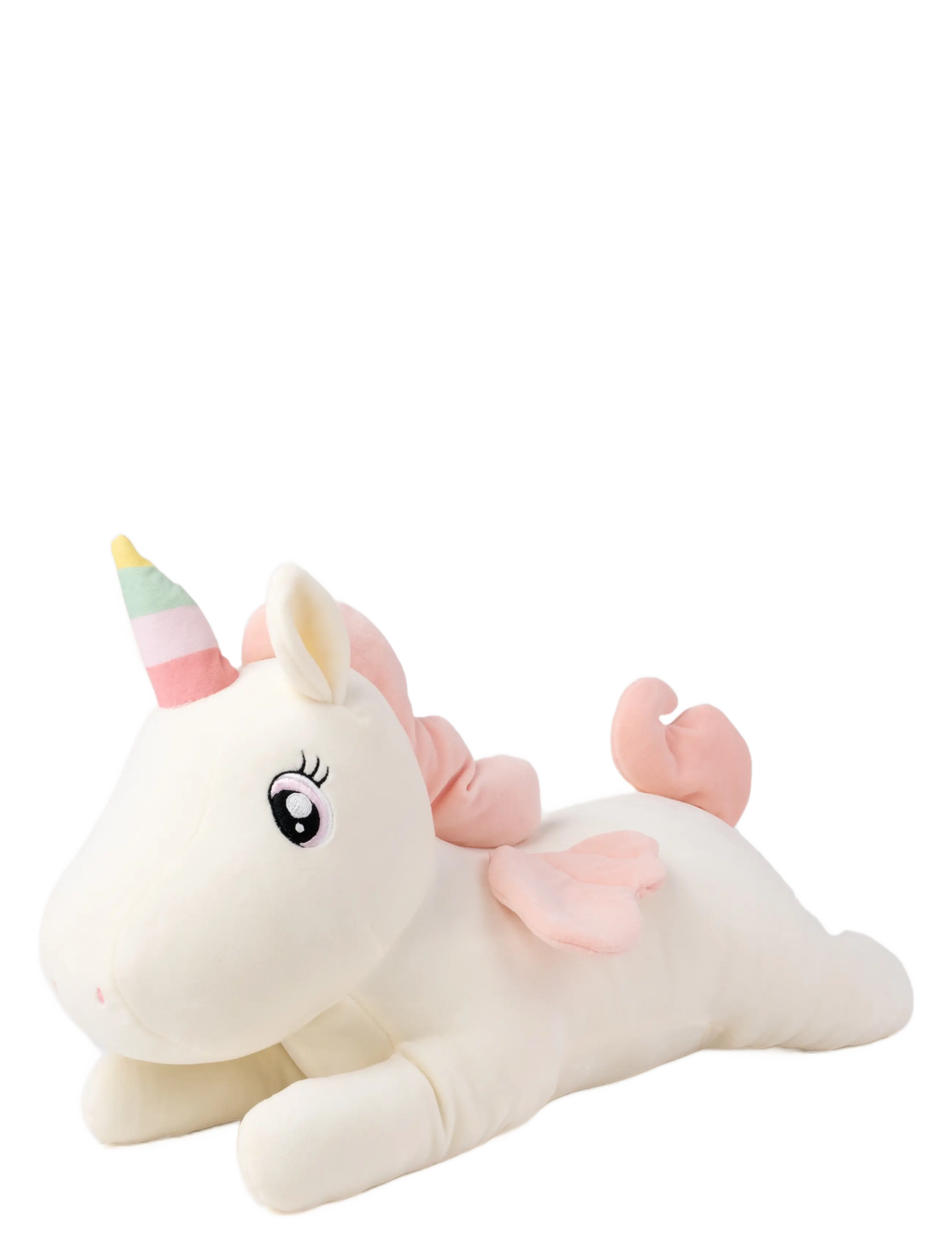 Teddykompaniet Kramis, Liggande Enhörning, Stor, Vanilj, 52 cm, Soft Spielzeug, Weiß - Stuffed Animals, Kinder