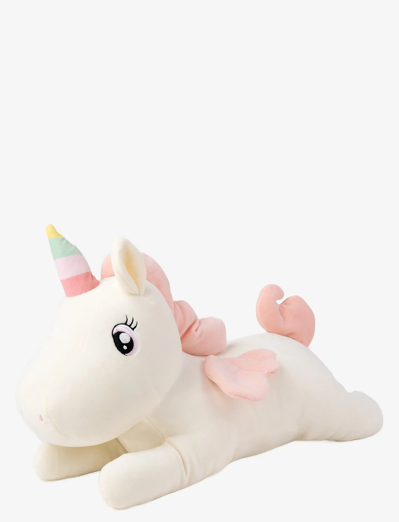 Teddykompaniet - Kramis, Liggande enhörning, Stor, Vanilj - pliušiniai gyvūnai - white - 0