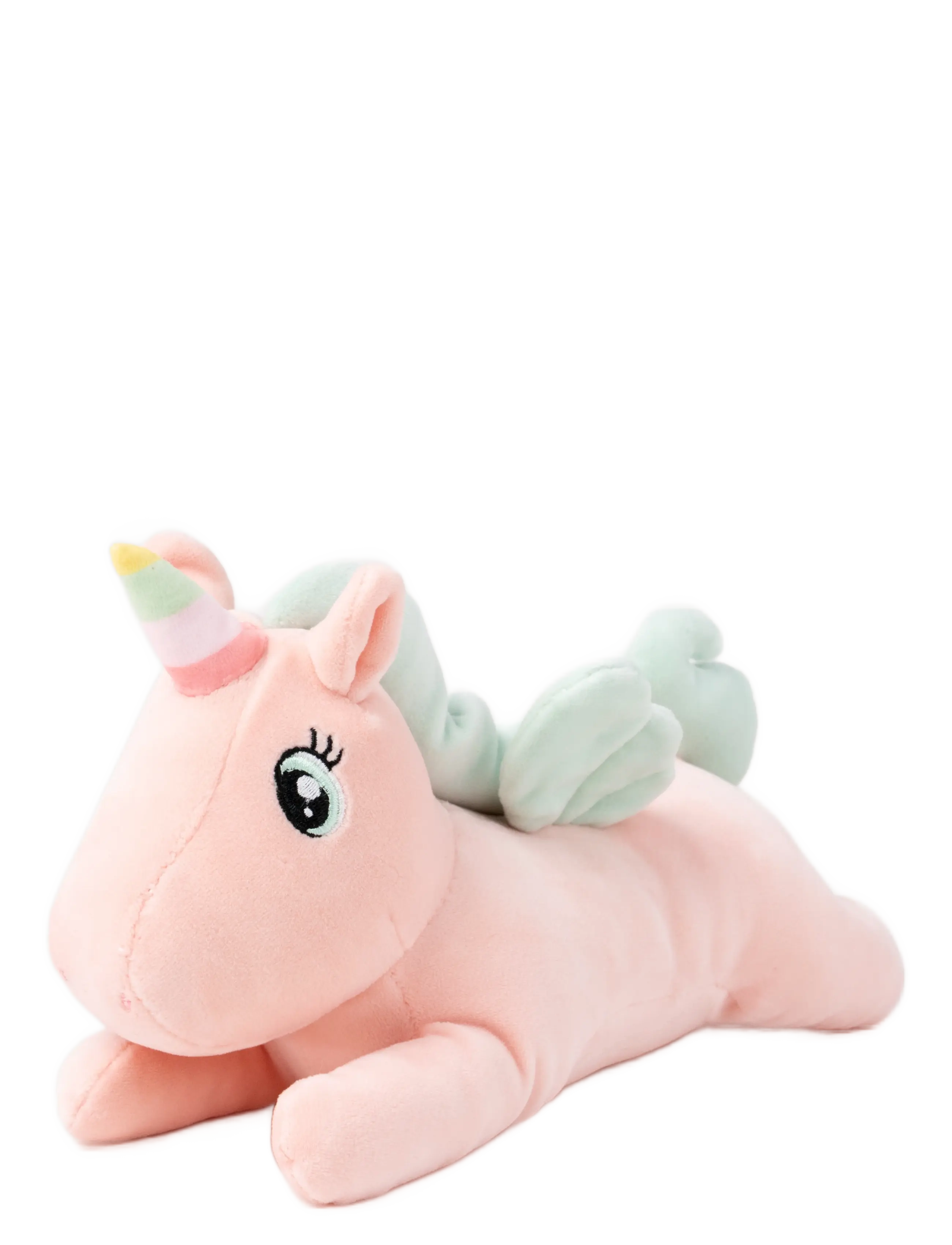 Teddykompaniet Kramis, Liggande Enhörning, Liten, Persika, 35 cm, Soft Spielzeug, Rosa - Stuffed Animals, Kinder