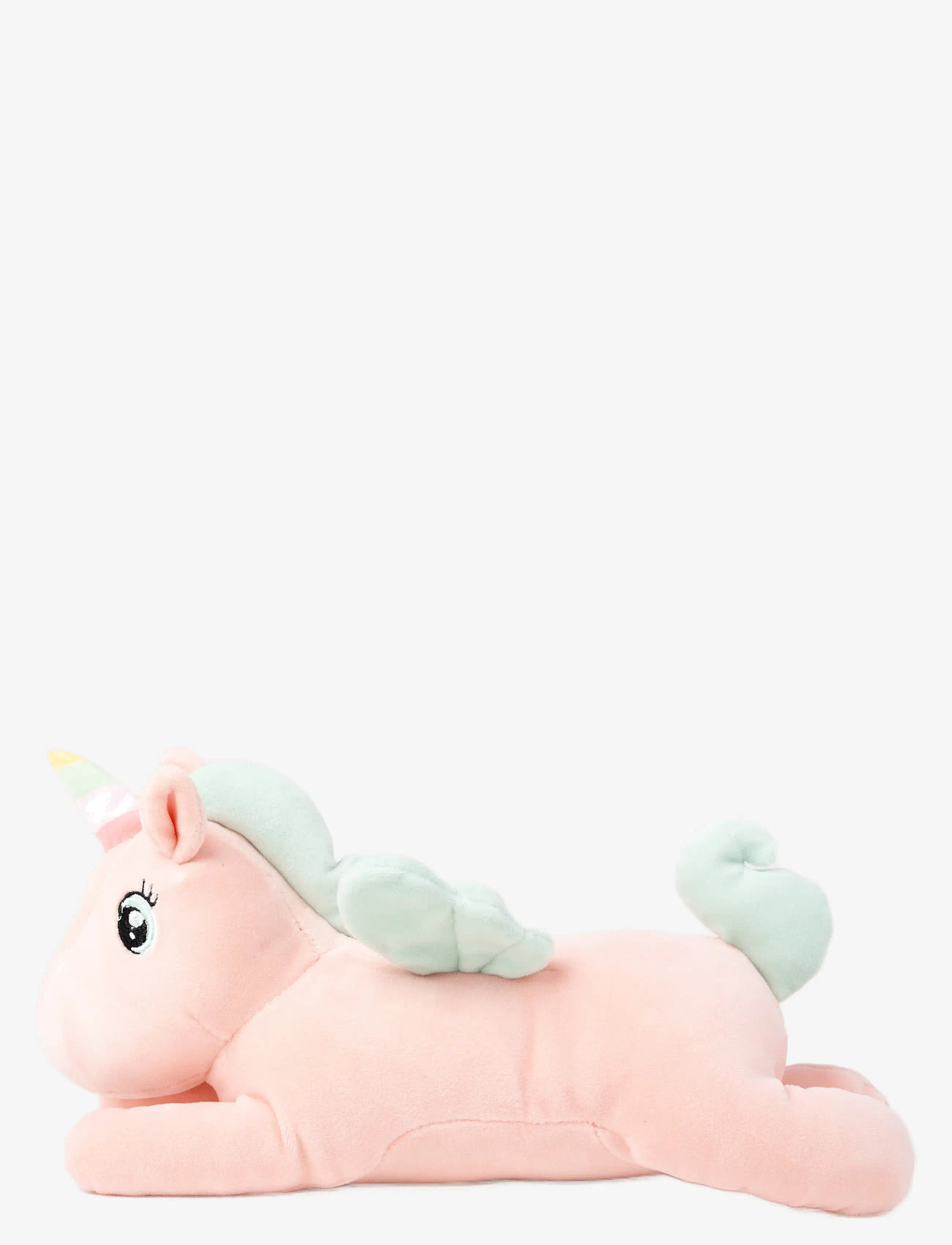Teddykompaniet - Kramis, Liggande enhörning, Liten, Persika - tøjdyr - pink - 1