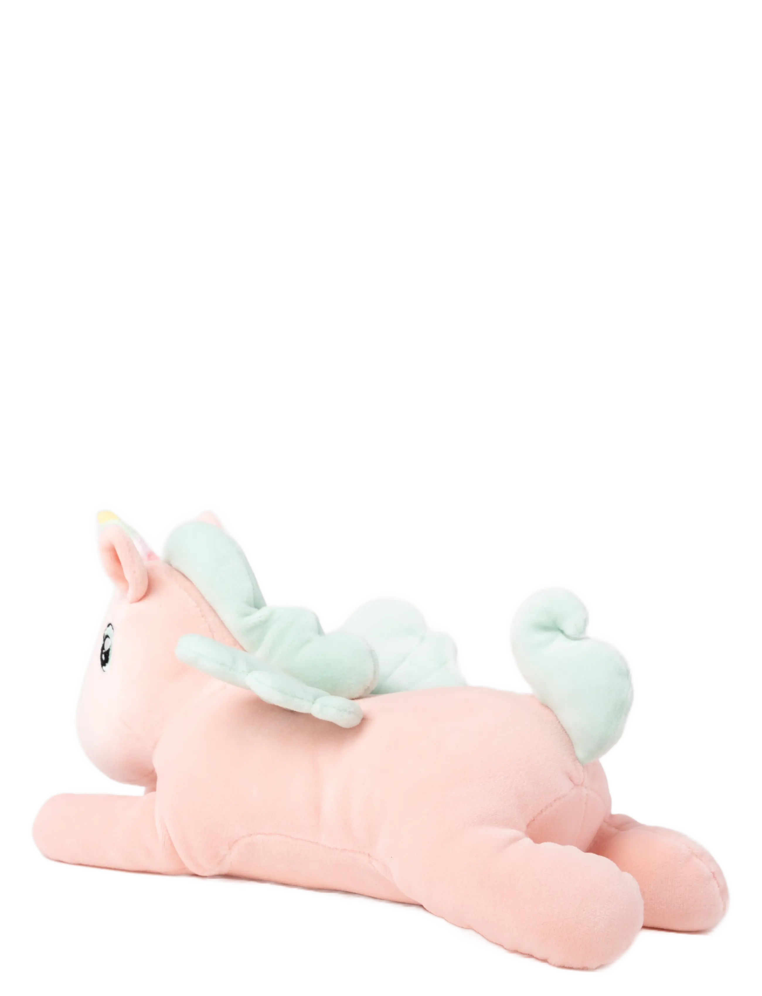 Teddykompaniet - Kramis, Liggande enhörning, Liten, Persika - tøjdyr - pink - 2
