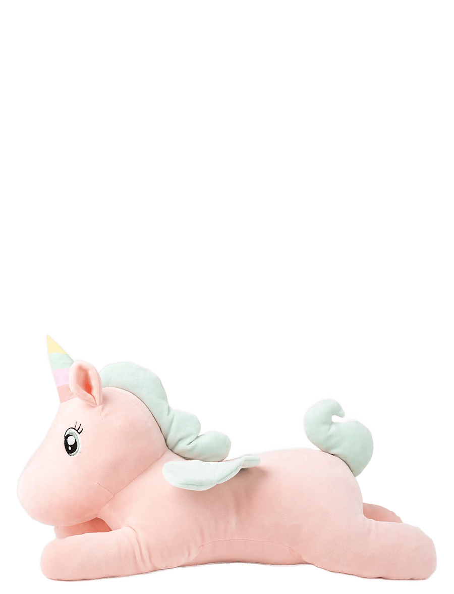 Teddykompaniet - Kramis, Liggande enhörning, Stor, Persika - tuskudýr - pink - 1