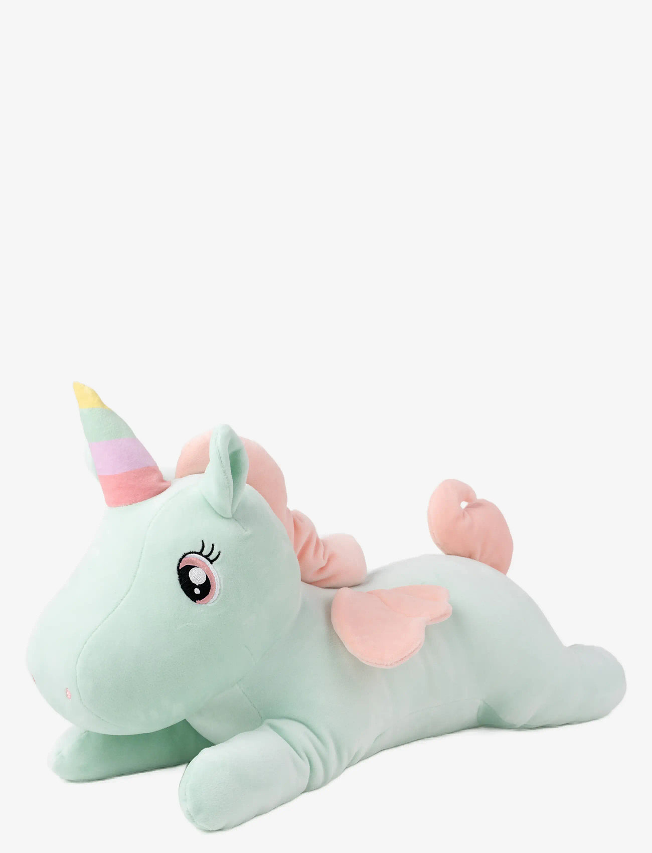 Teddykompaniet - Kramis, Liggande enhörning, Stor, Pistage - stuffed animals - green - 0