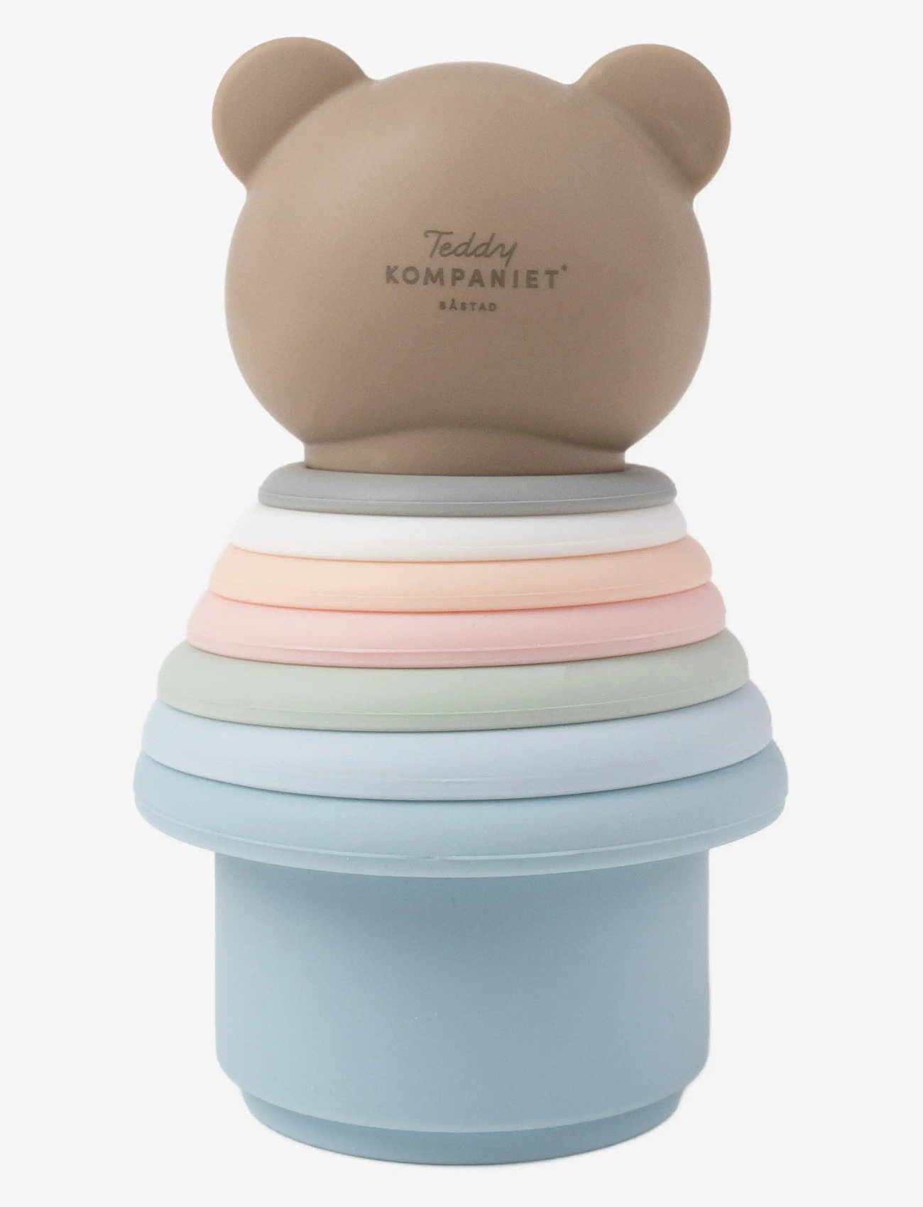 Teddykompaniet - Stapelleksak Nalle, Silikon - torniklotsid - multi coloured - 3