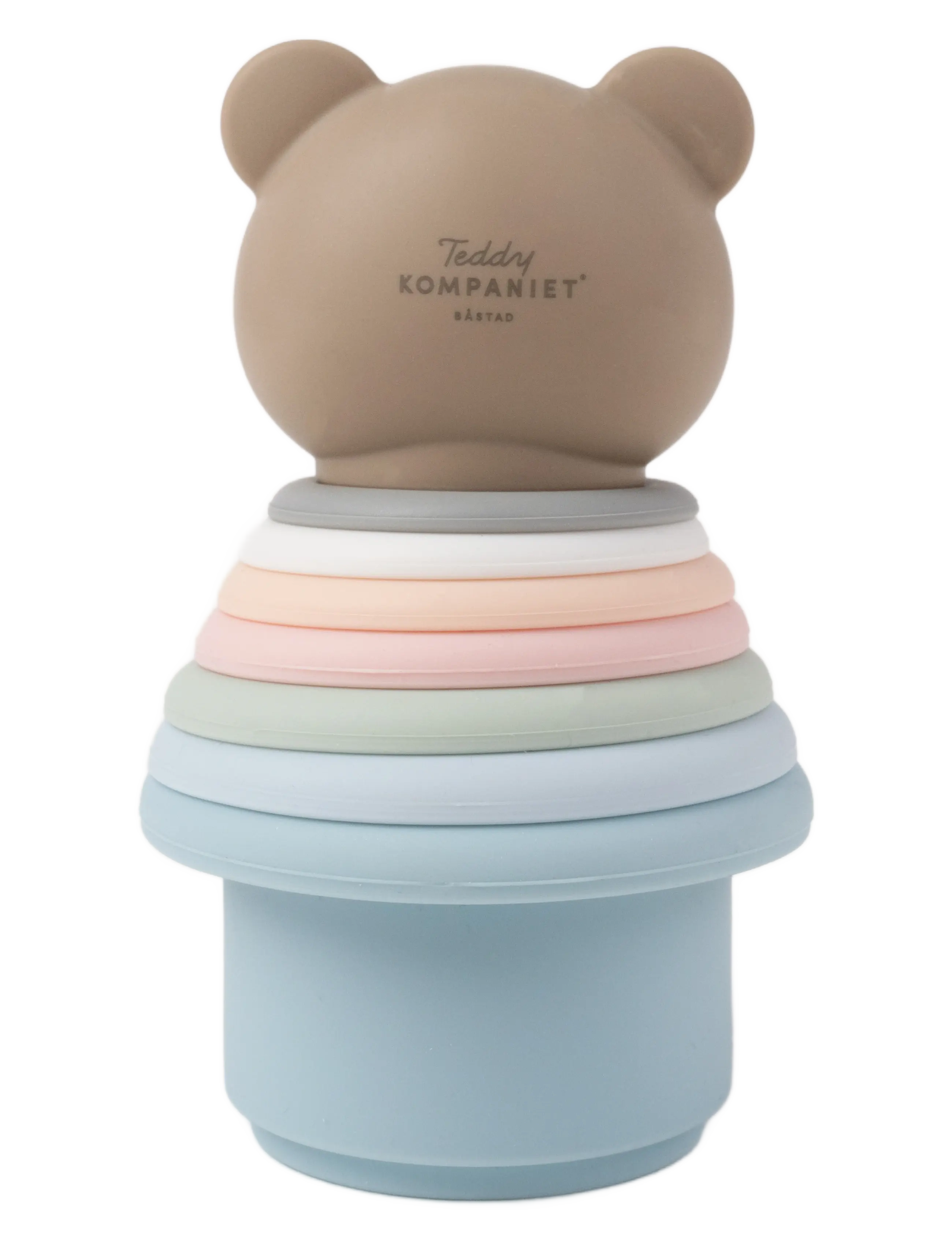 Teddykompaniet - Stapelleksak Nalle, Silikon - stapelbare blokk - multi coloured - 3