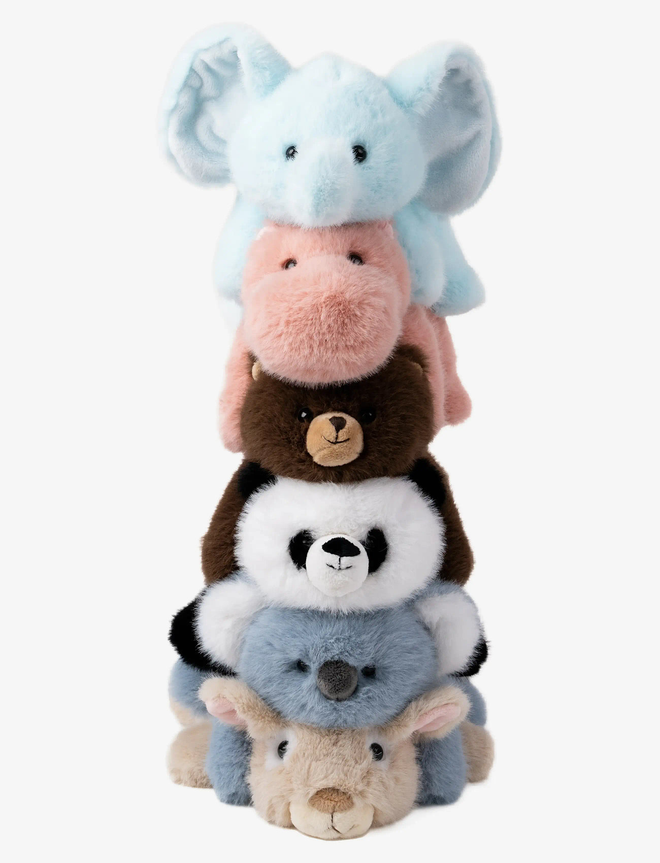 Teddykompaniet - Liggande Elefant, Ljusblå - pliušiniai gyvūnai - blue - 5