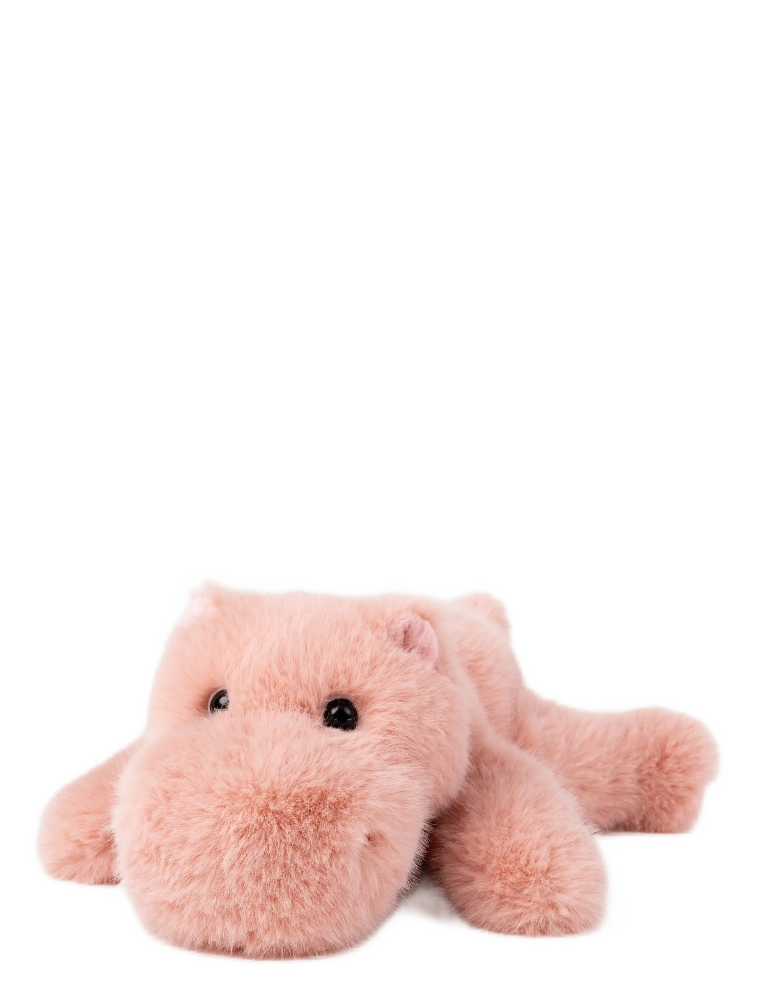 Teddykompaniet Liggande Flodhäst, Aprikos - Toys 0-2 years  - ORANGE / pink/rose