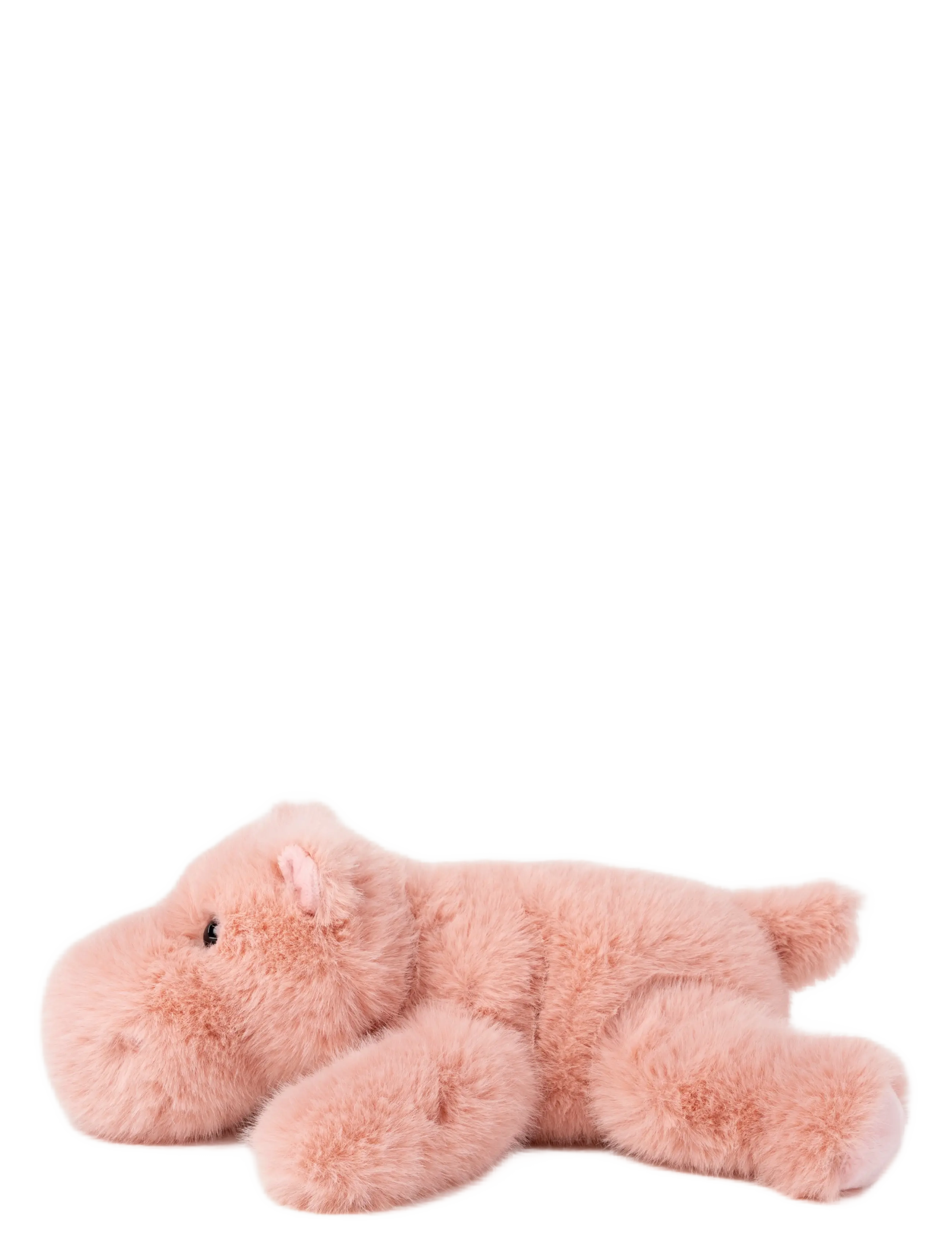 Teddykompaniet - Liggande Flodhäst, Aprikos - pehmed loomad - orange - 1