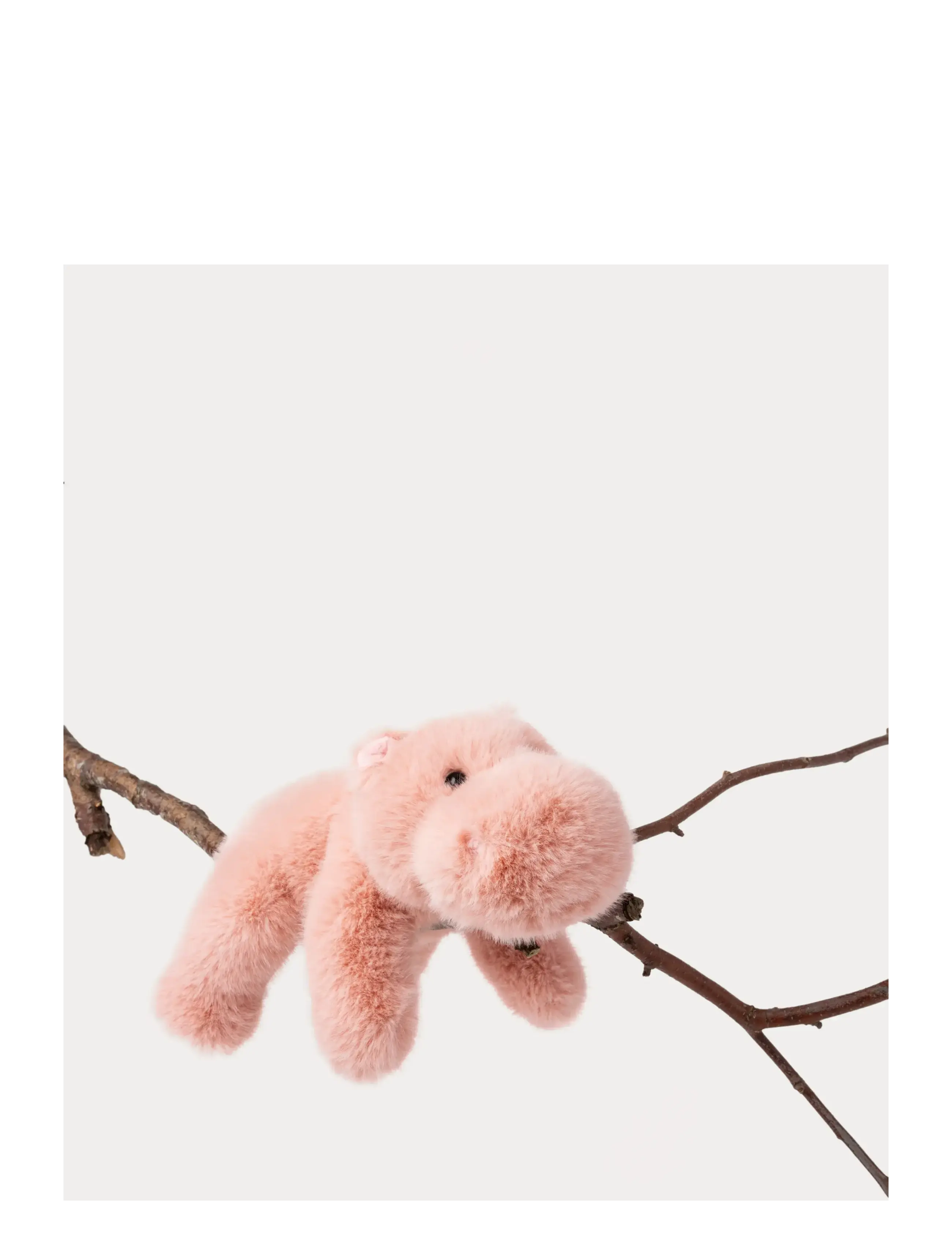 Teddykompaniet - Liggande Flodhäst, Aprikos - pehmed loomad - orange - 4