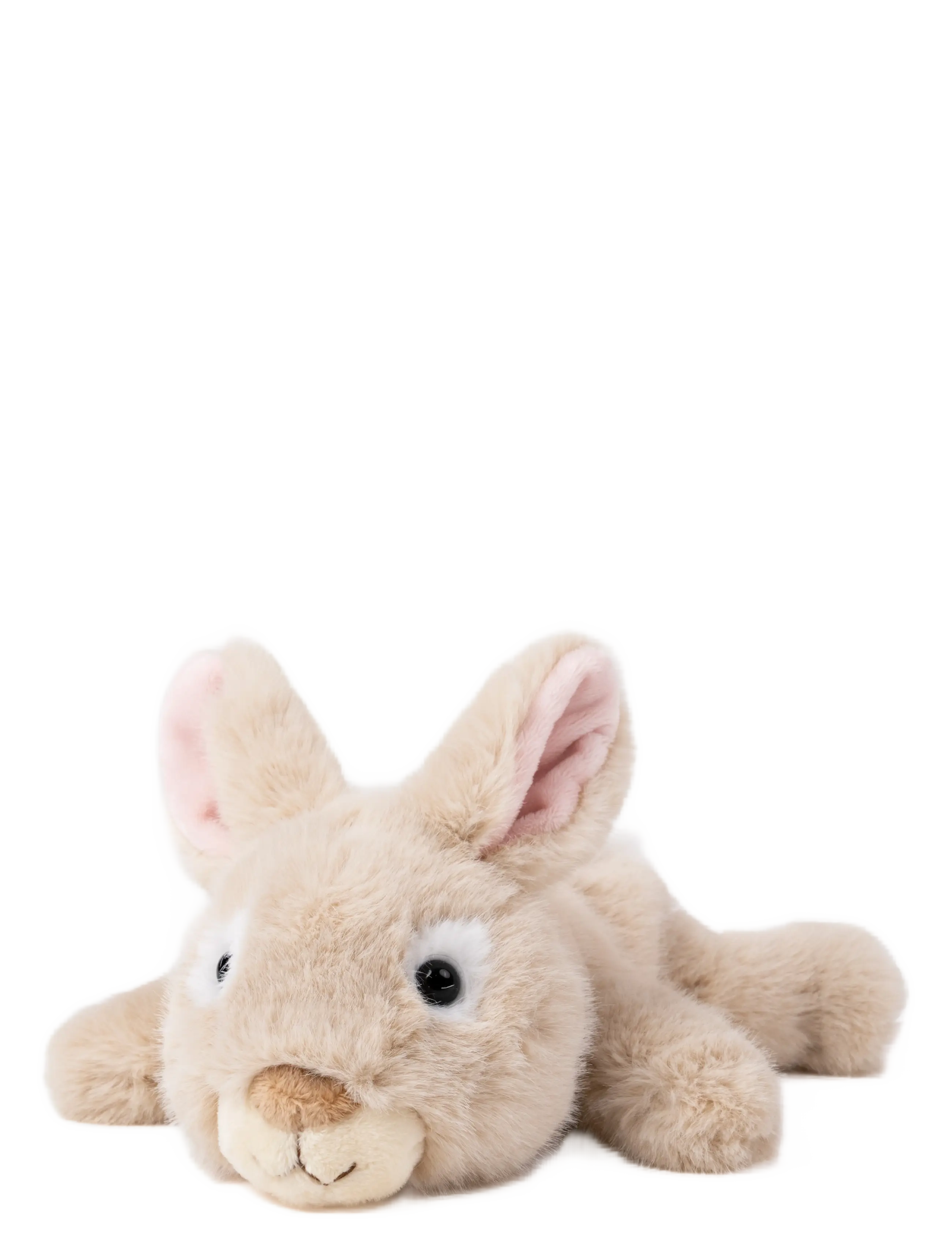 Teddykompaniet Liggande Kanin, Beige, Stuffed Dyr, Beige, Str: 28 CM