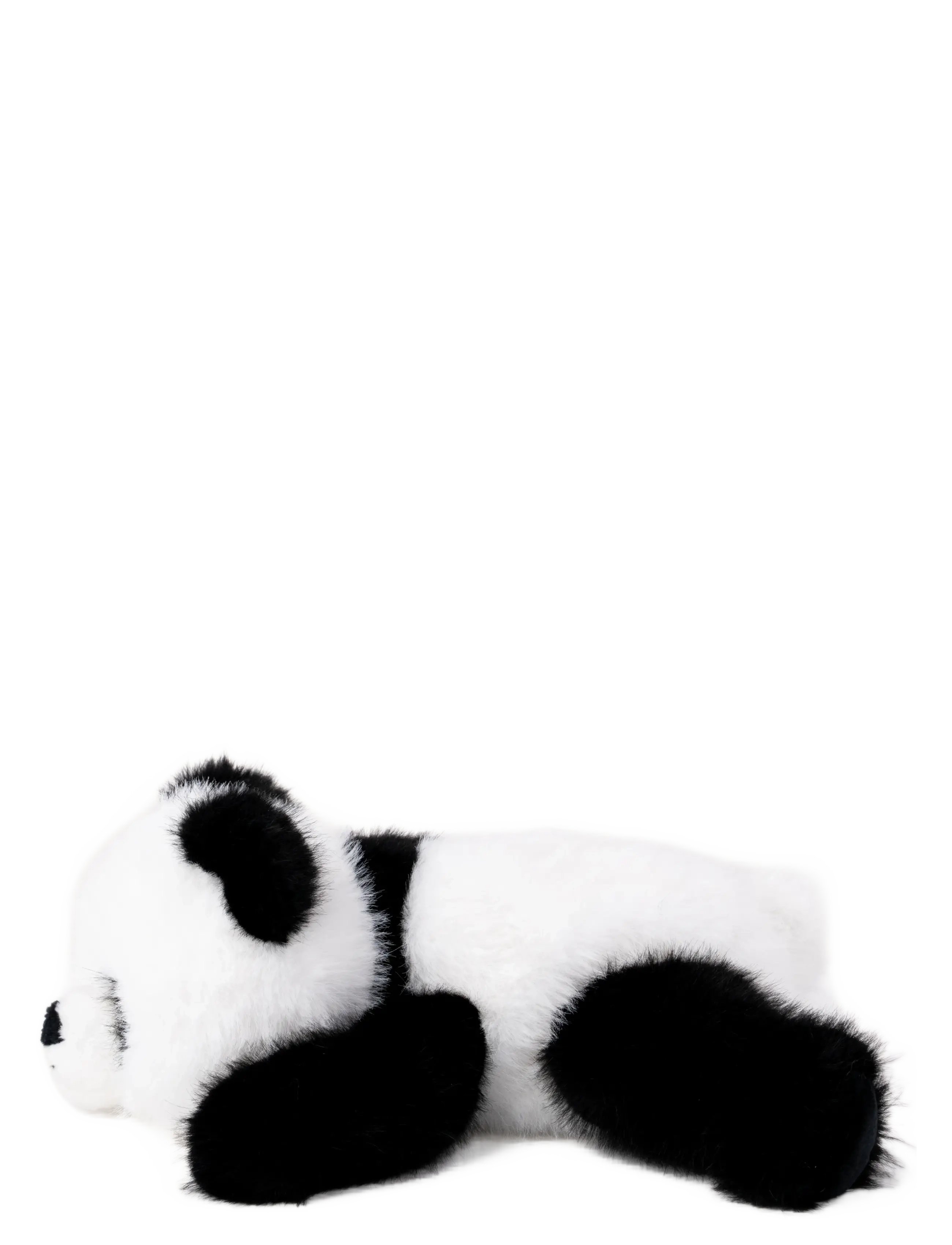 Teddykompaniet - Liggande Panda, Svart/Vit - kuscheltiere - black - 1