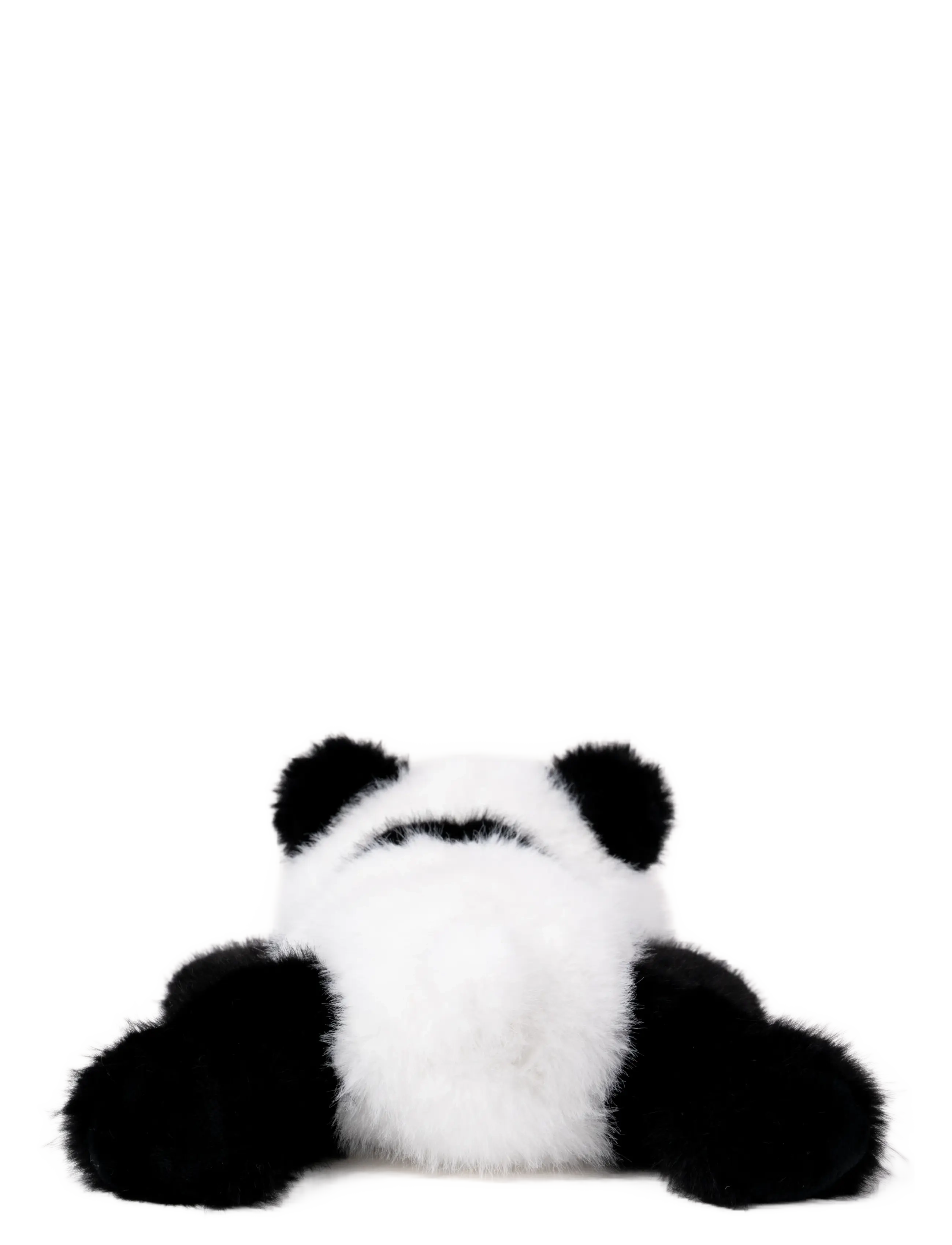 Teddykompaniet - Liggande Panda, Svart/Vit - kuscheltiere - black - 3