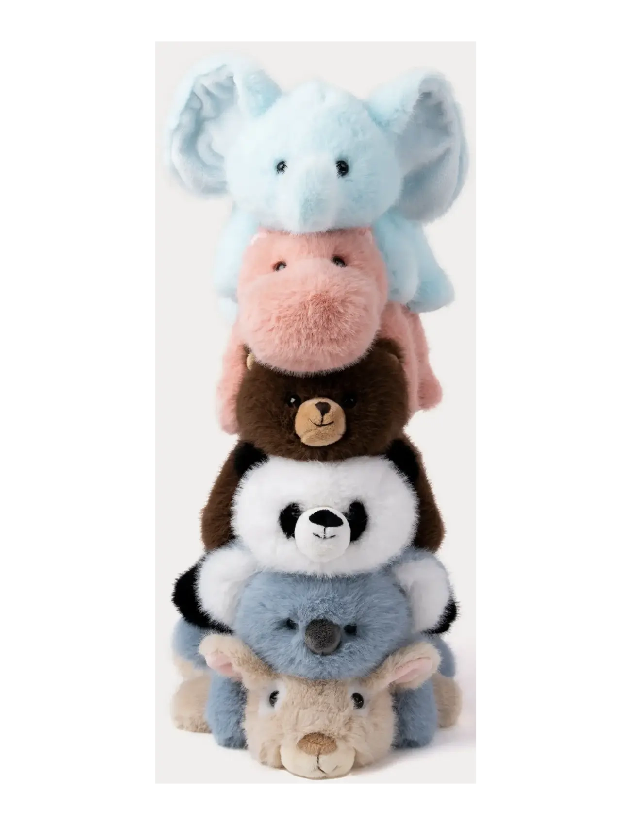 Teddykompaniet - Liggande Panda, Svart/Vit - kuscheltiere - black - 5