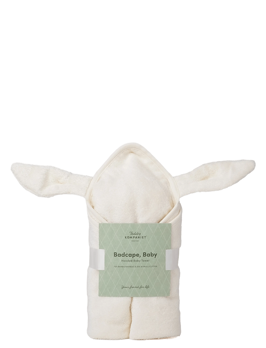 Teddykompaniet - Badcape, Bambu, Kanin, Creme - torklappar - creme - 2