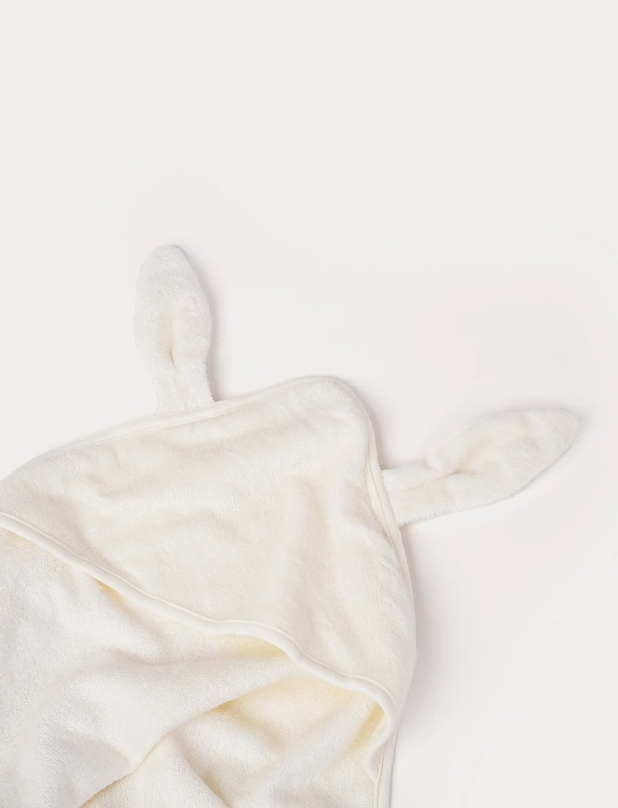 Teddykompaniet - Badcape, Bambu, Kanin, Creme - torklappar - creme - 4