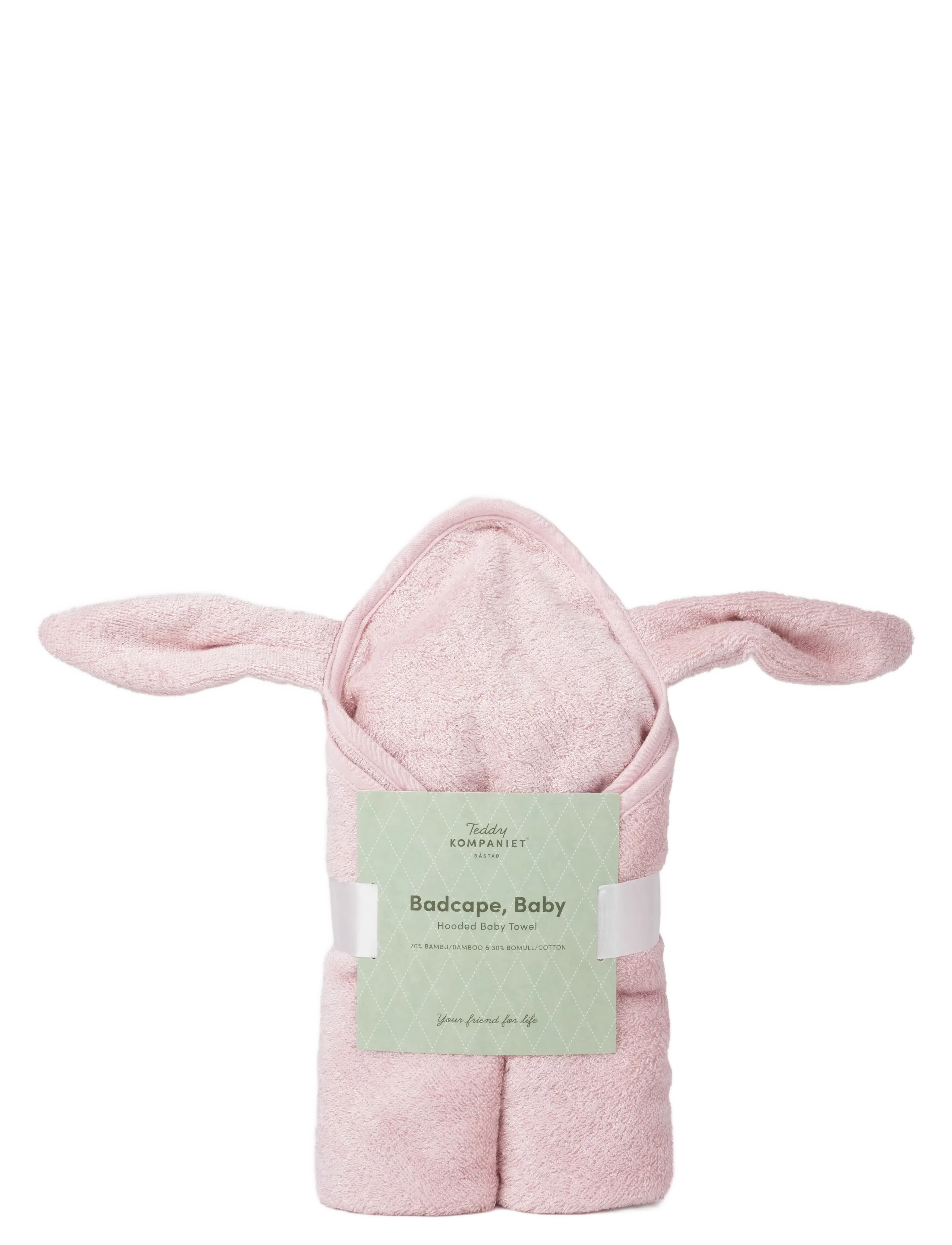 Teddykompaniet - Badcape, Bambu, Kanin, Dimrosa - torklappar - pink - 3