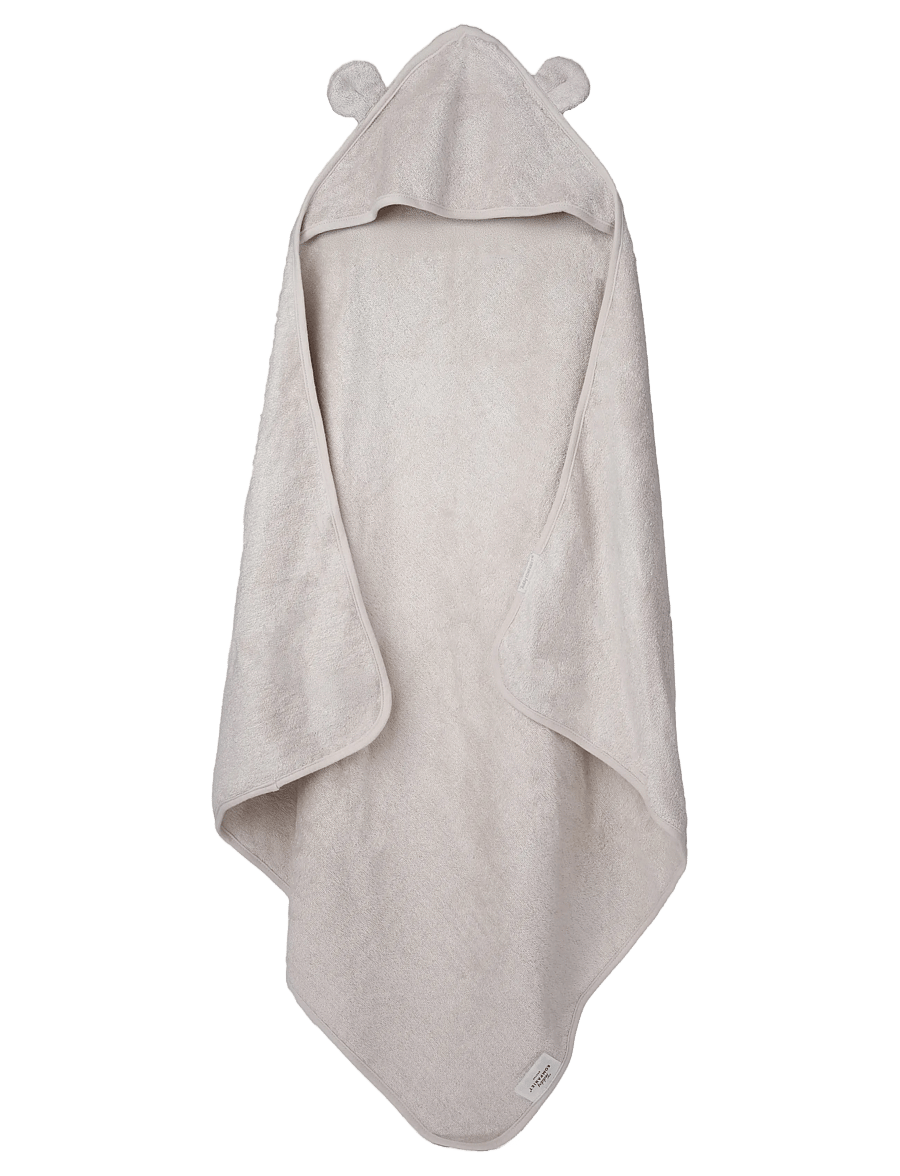 Teddykompaniet - Badcape, Bambu, Teddy, Greige - torklappar - beige - 0