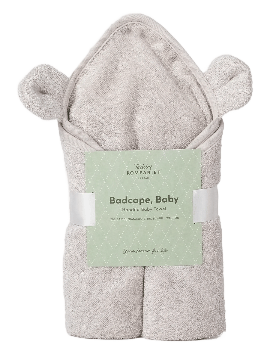 Teddykompaniet - Badcape, Bambu, Teddy, Greige - torklappar - beige - 2