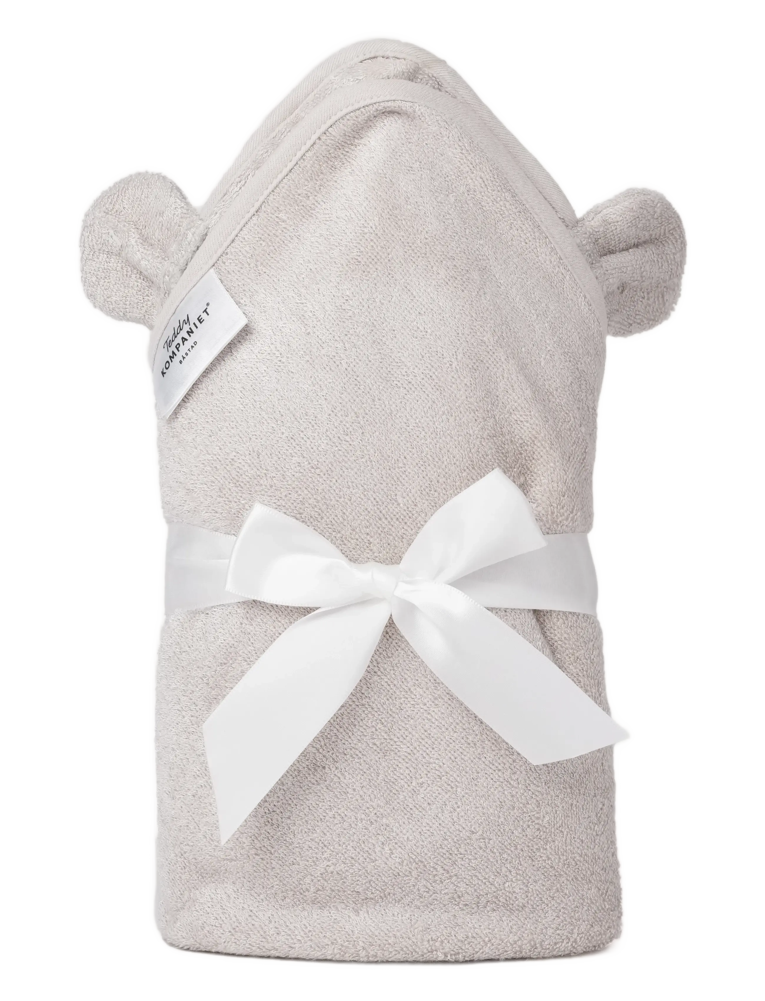 Teddykompaniet - Badcape, Bambu, Teddy, Greige - torklappar - beige - 3