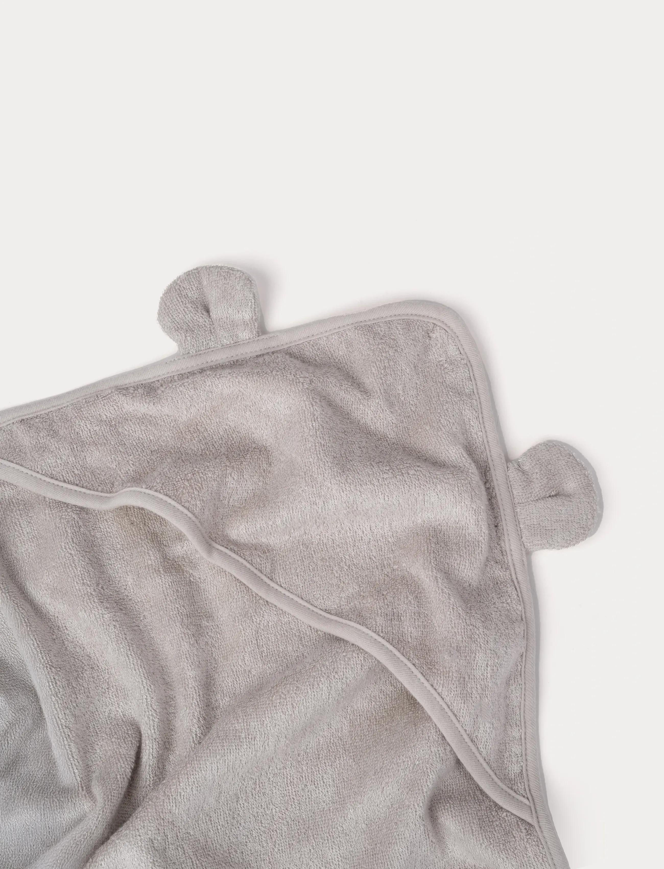 Teddykompaniet - Badcape, Bambu, Teddy, Greige - torklappar - beige - 4