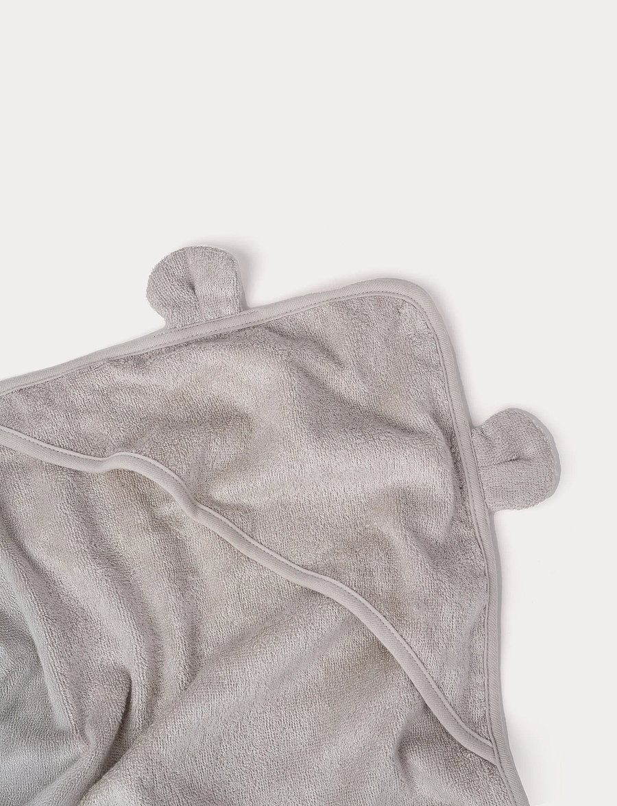Teddykompaniet - Badcape, Bambu, Teddy, Greige - torklappar - beige - 4