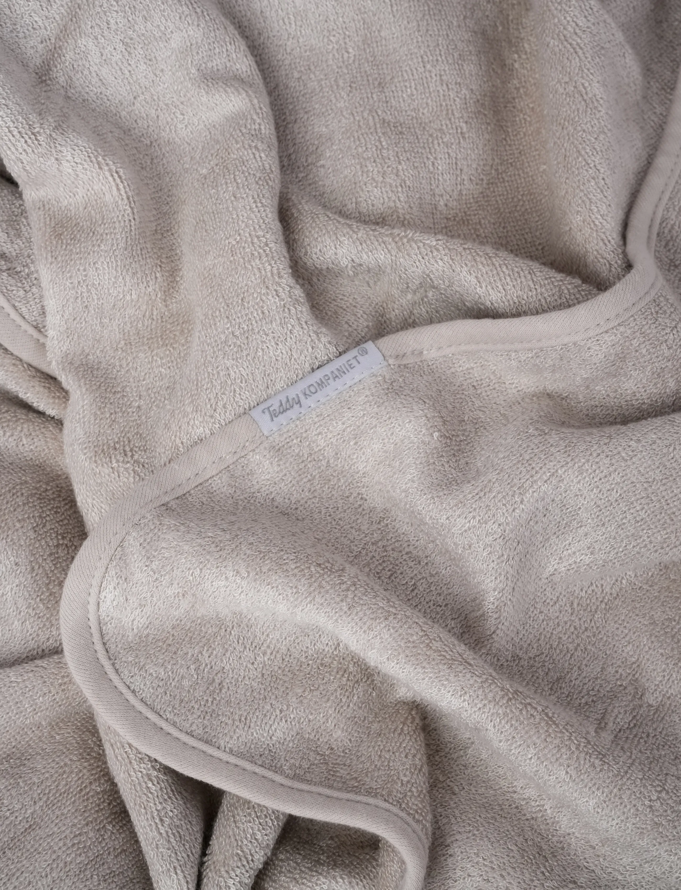 Teddykompaniet - Badcape, Bambu, Teddy, Greige - torklappar - beige - 5