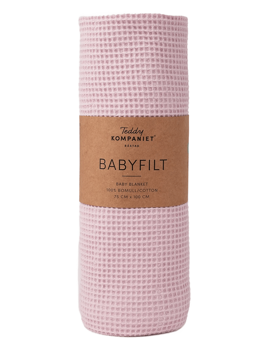 Teddykompaniet - Babyfilt, Bomull, Dimrosa - decken - pink - 0