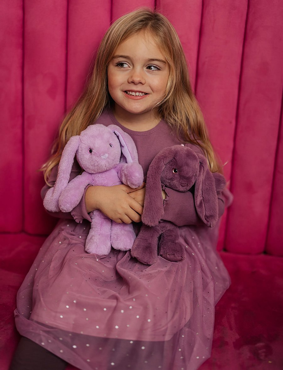 Teddykompaniet - Blooming Bunny, Lavender - mjukisdjur - purple - 4