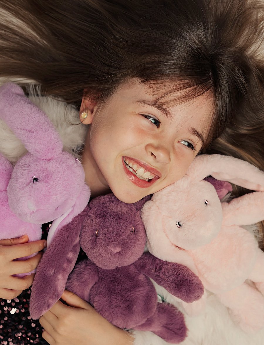 Teddykompaniet - Blooming Bunny, Lavender - mjukisdjur - purple - 5