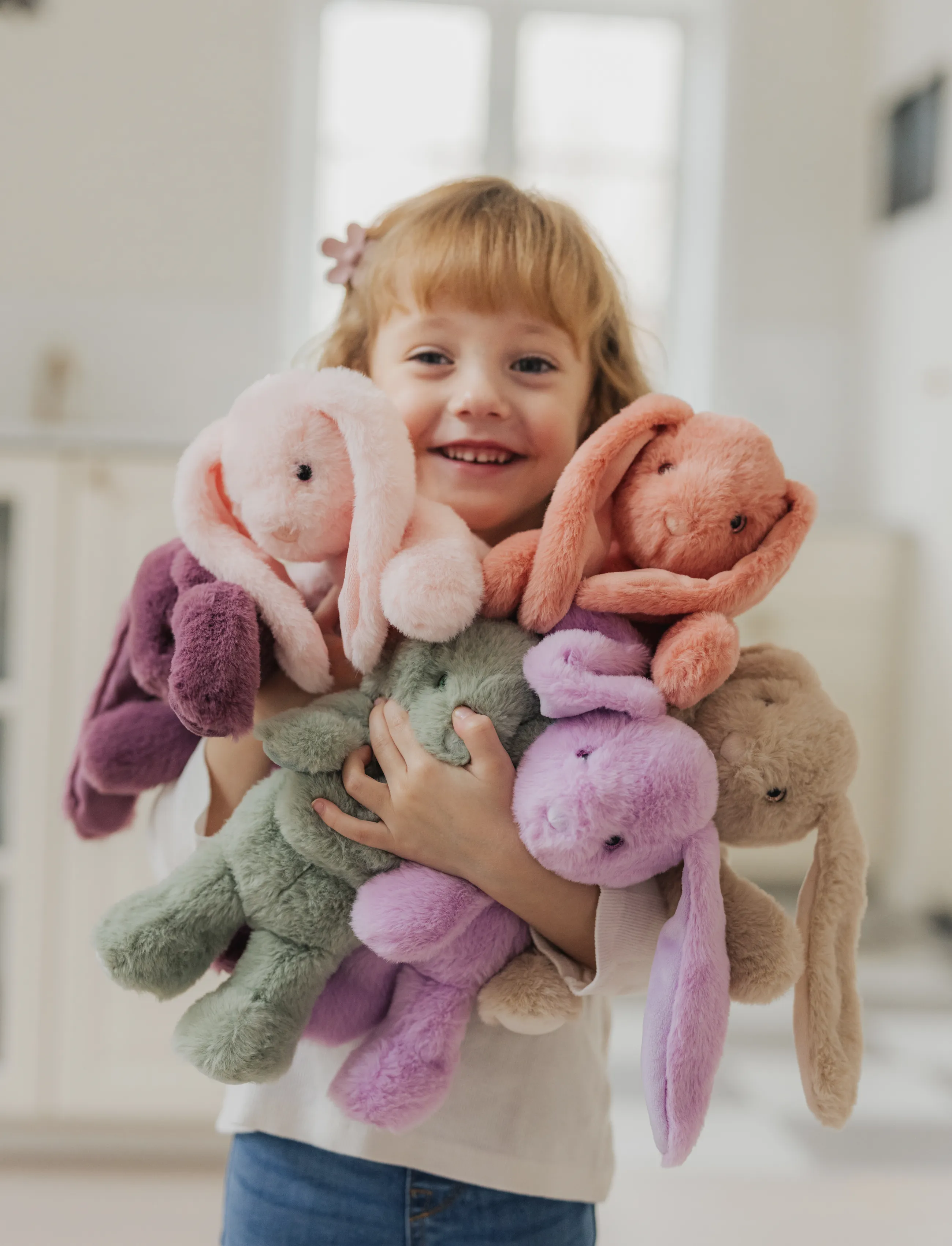 Teddykompaniet - Blooming Bunny, Hortensia - mjukisdjur - beige - 4