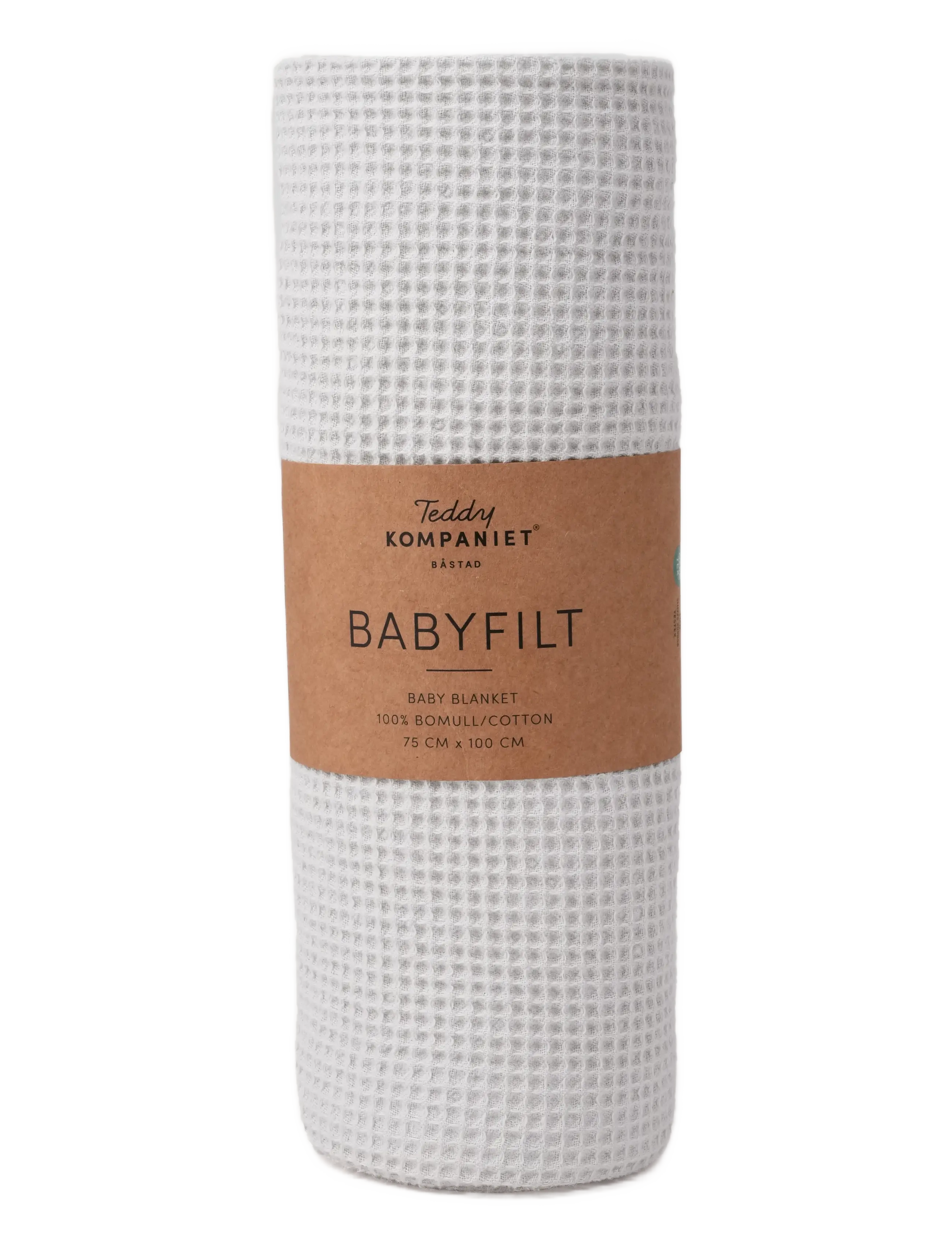 Teddykompaniet Babyfilt, Bomull, Greige - Blankets - BEIGE / grey