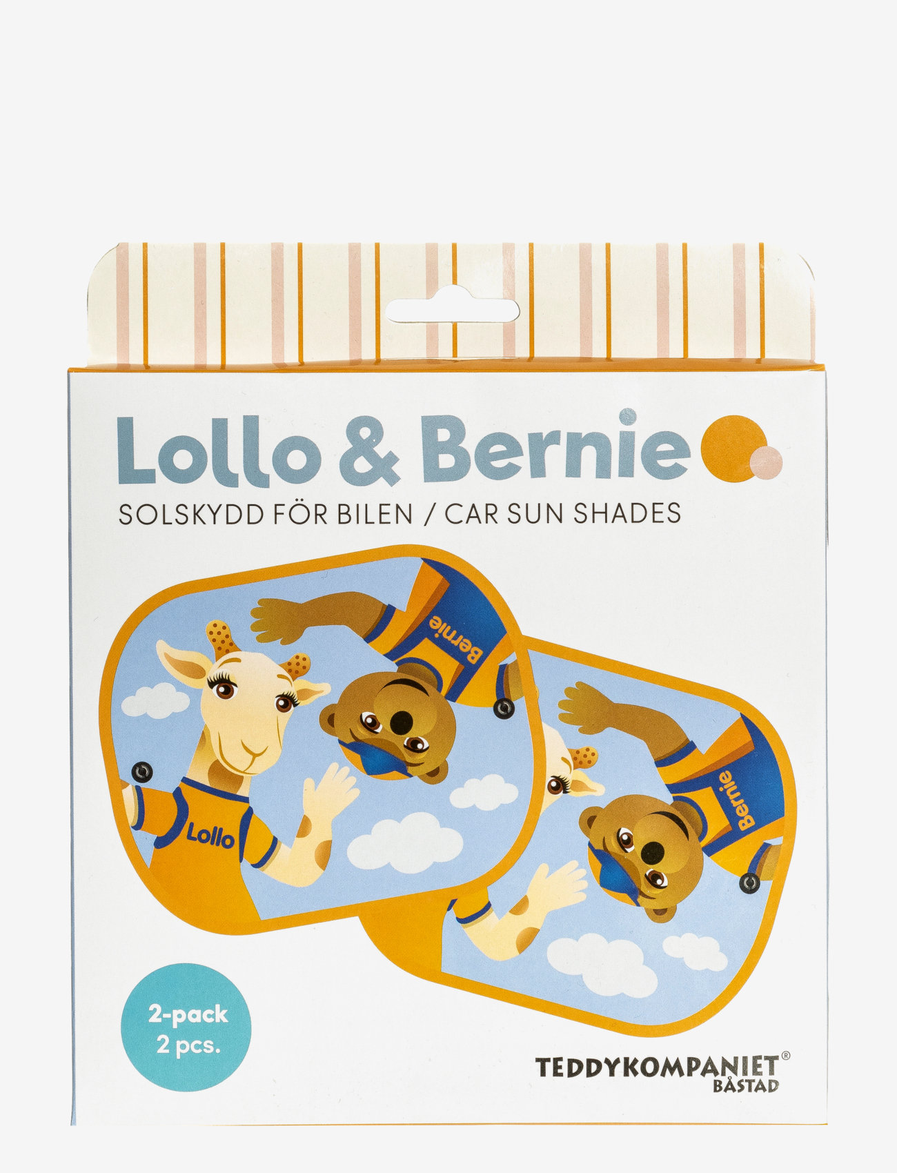 Teddykompaniet - Lollo&Bernie- Solskydd för bilen, 2pack - multi - 1