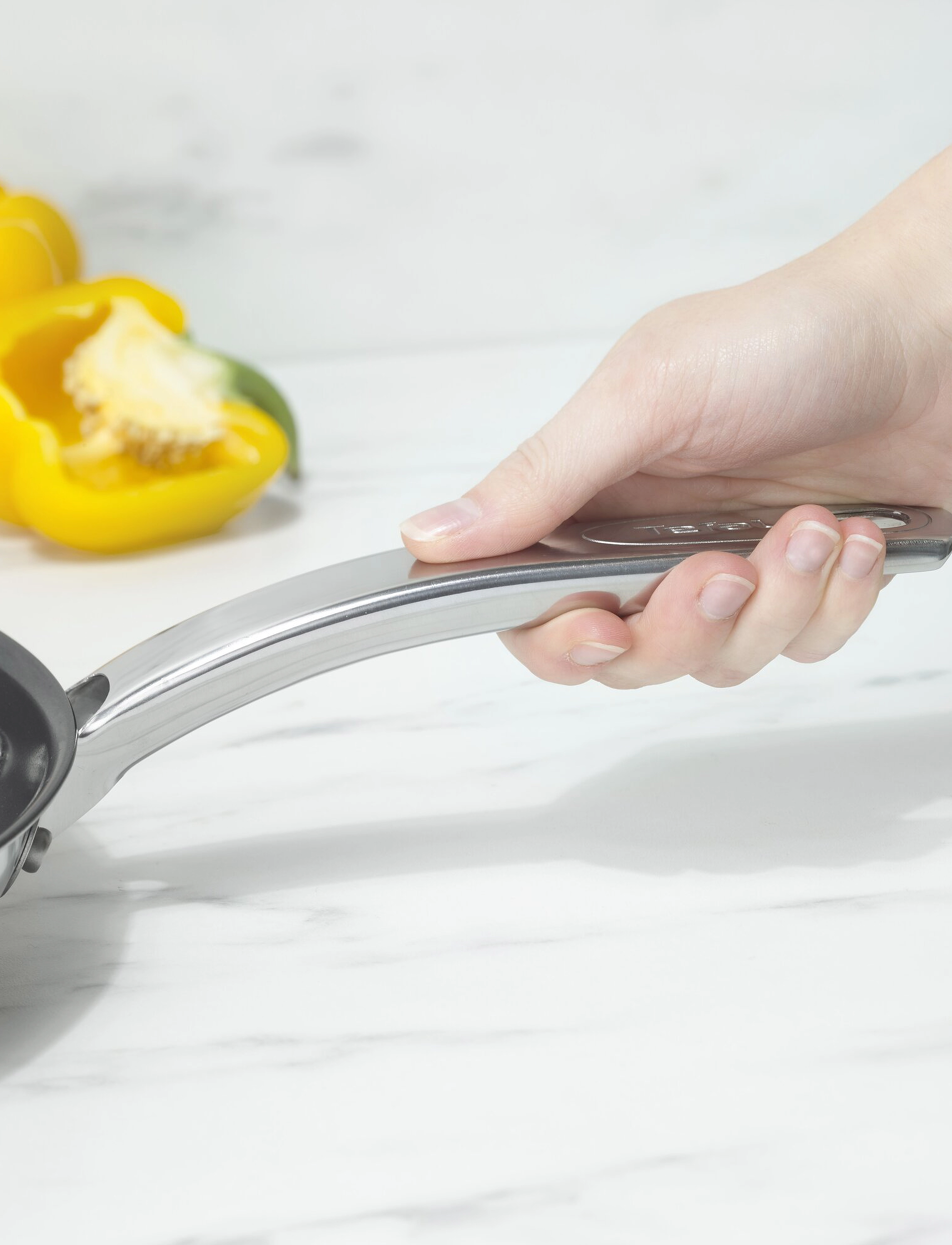 Tefal - Intuition Techdome Frypan 24 cm - najniższe ceny - stainless steel - 4