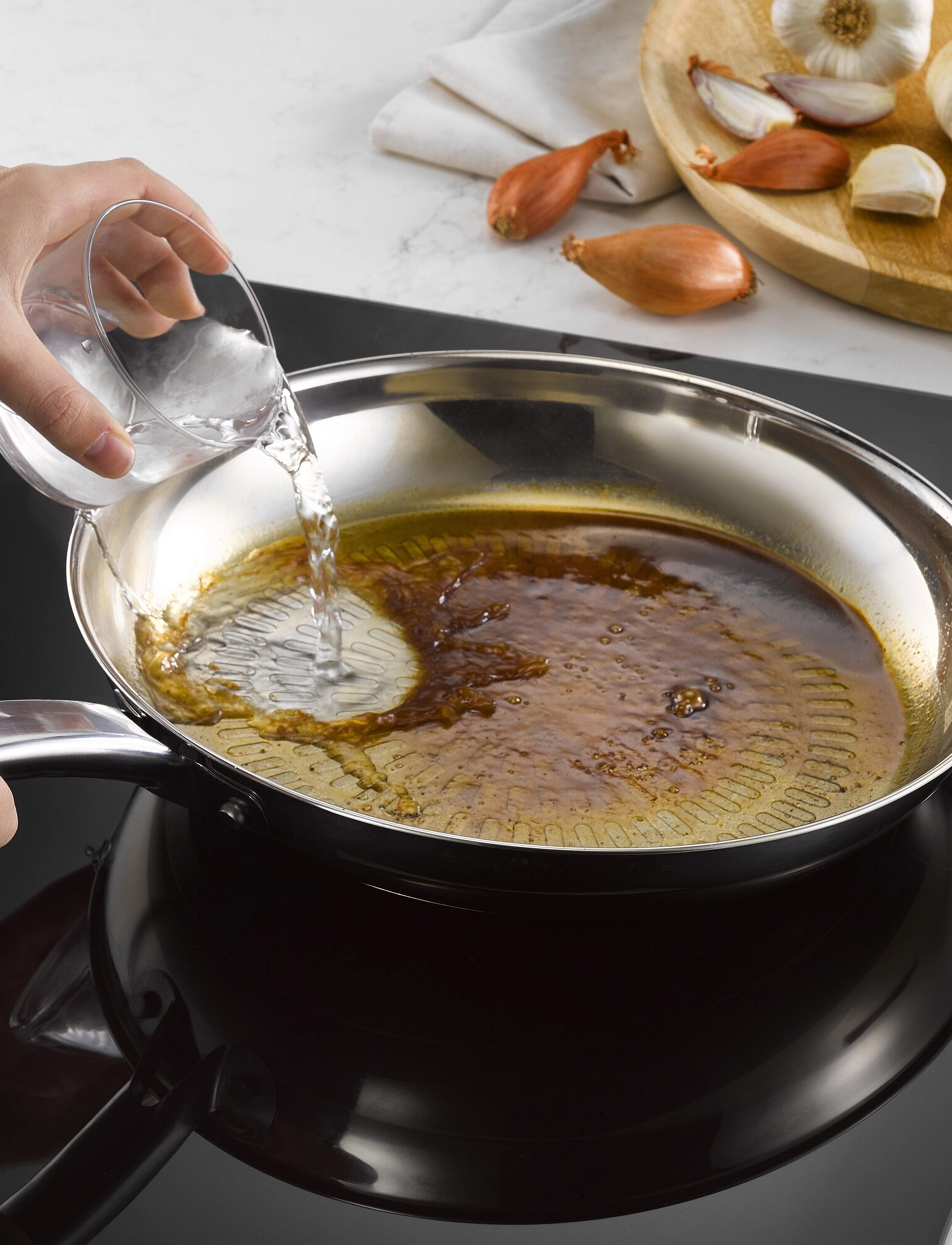 Tefal Intuition Techdome Frypan 24 cm - Visa allt - STAINLESS STEEL / silver