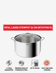 Tefal - Intuition Stewpot 36 cm/20,3 l. w. lid Stainless steel - grytor - stainless steel - 4