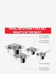 Tefal - Intuition 7 pcs set Stainless steel - saucepan sets - stainless steel - 3