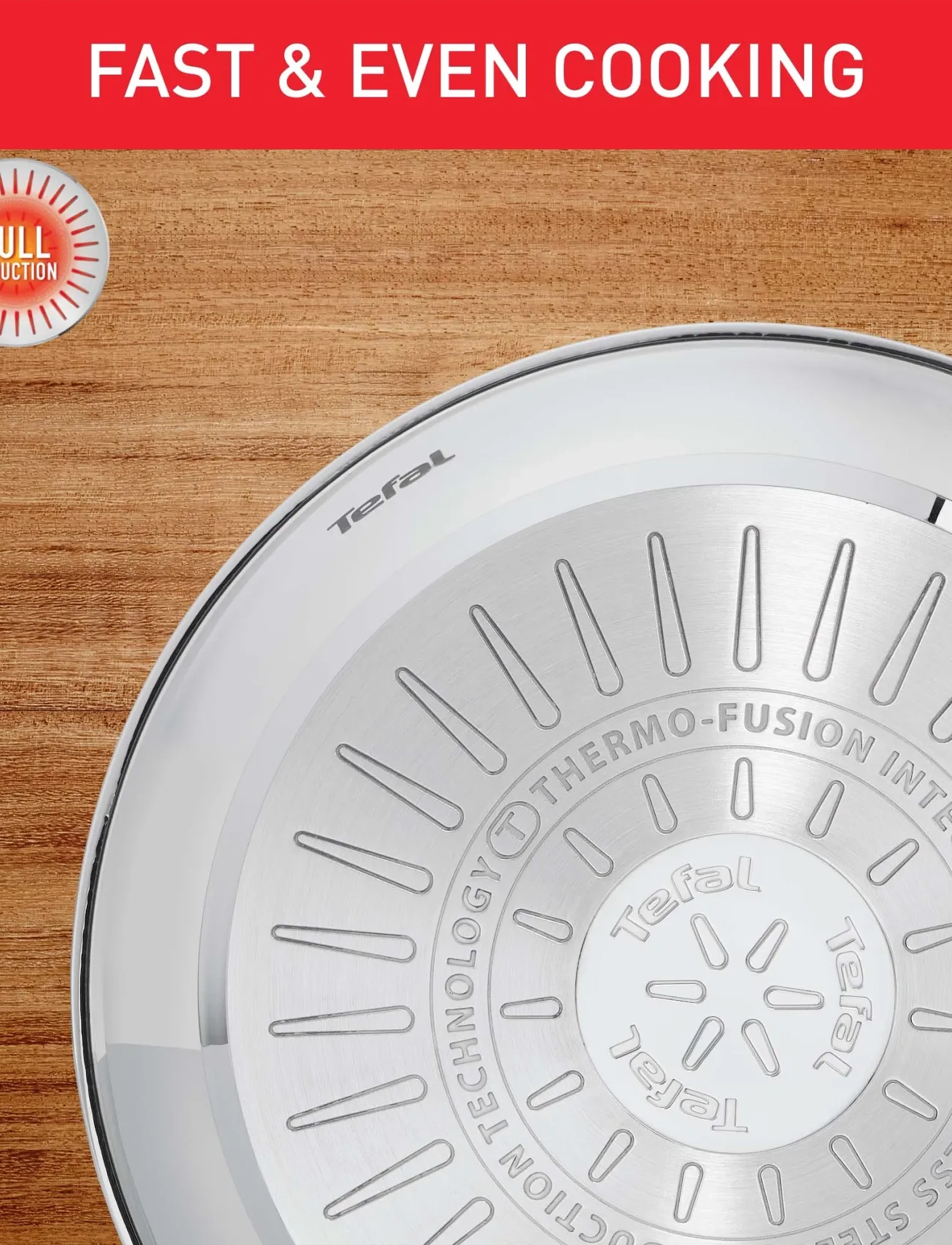 Tefal - Duetto ON Fry pan 28 cm, uncoated - poêles à frire - stainless steel - 5