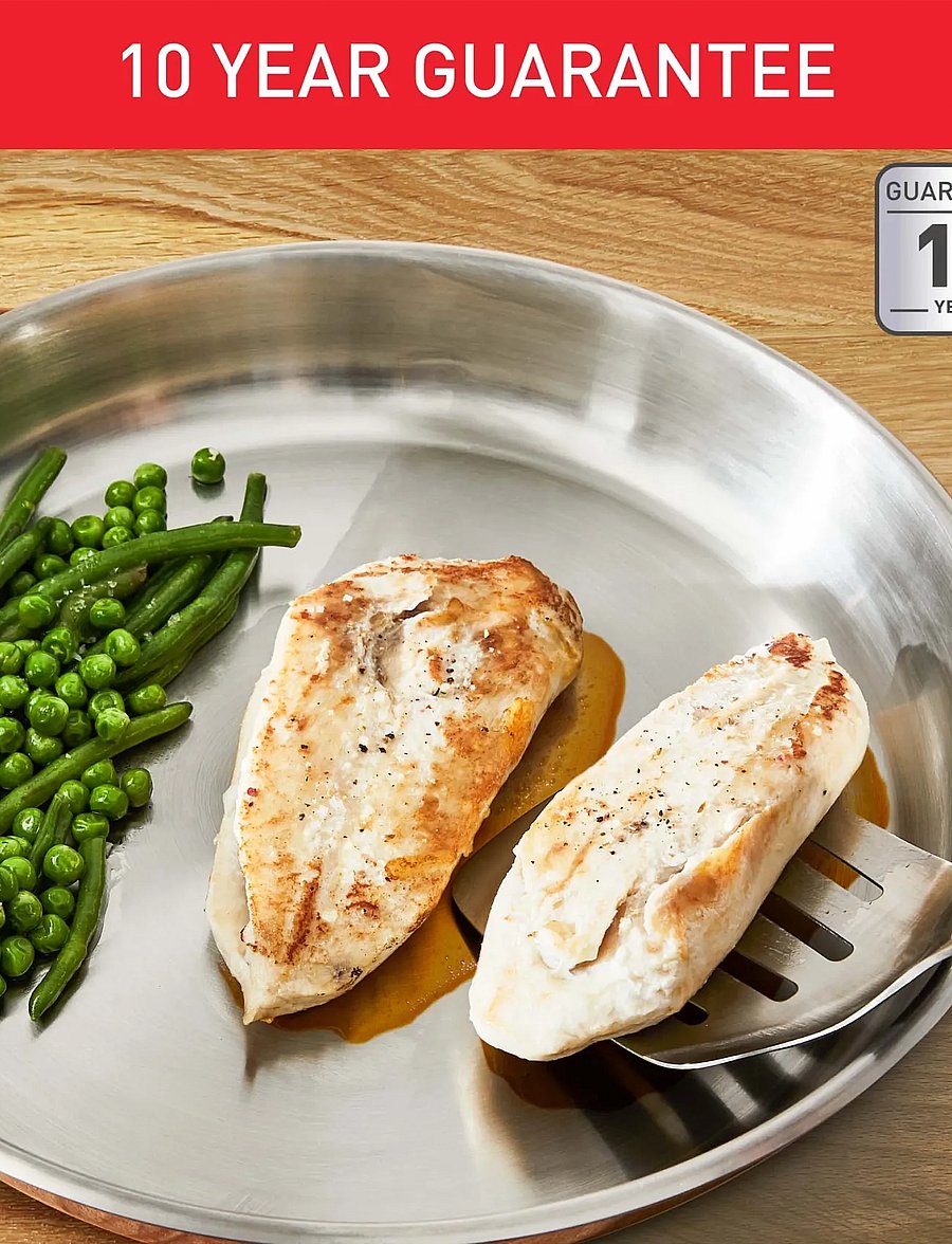 Tefal - Duetto ON Fry pan 2 pcs. set (FP 24+28 cm), uncoated - praepannid ja pannid - stainless steel - 3