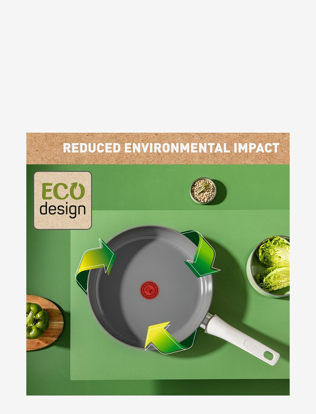 Tefal - Renew ON Frypan 32 cm Grey - grey - 4