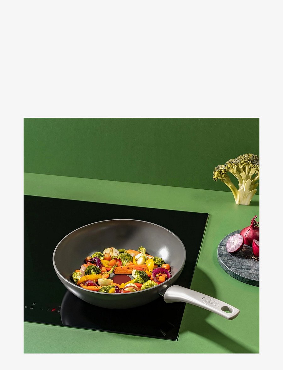 Tefal - Renew ON Wokpan 28 cm Grey - praepannid ja pannid - grey - 1