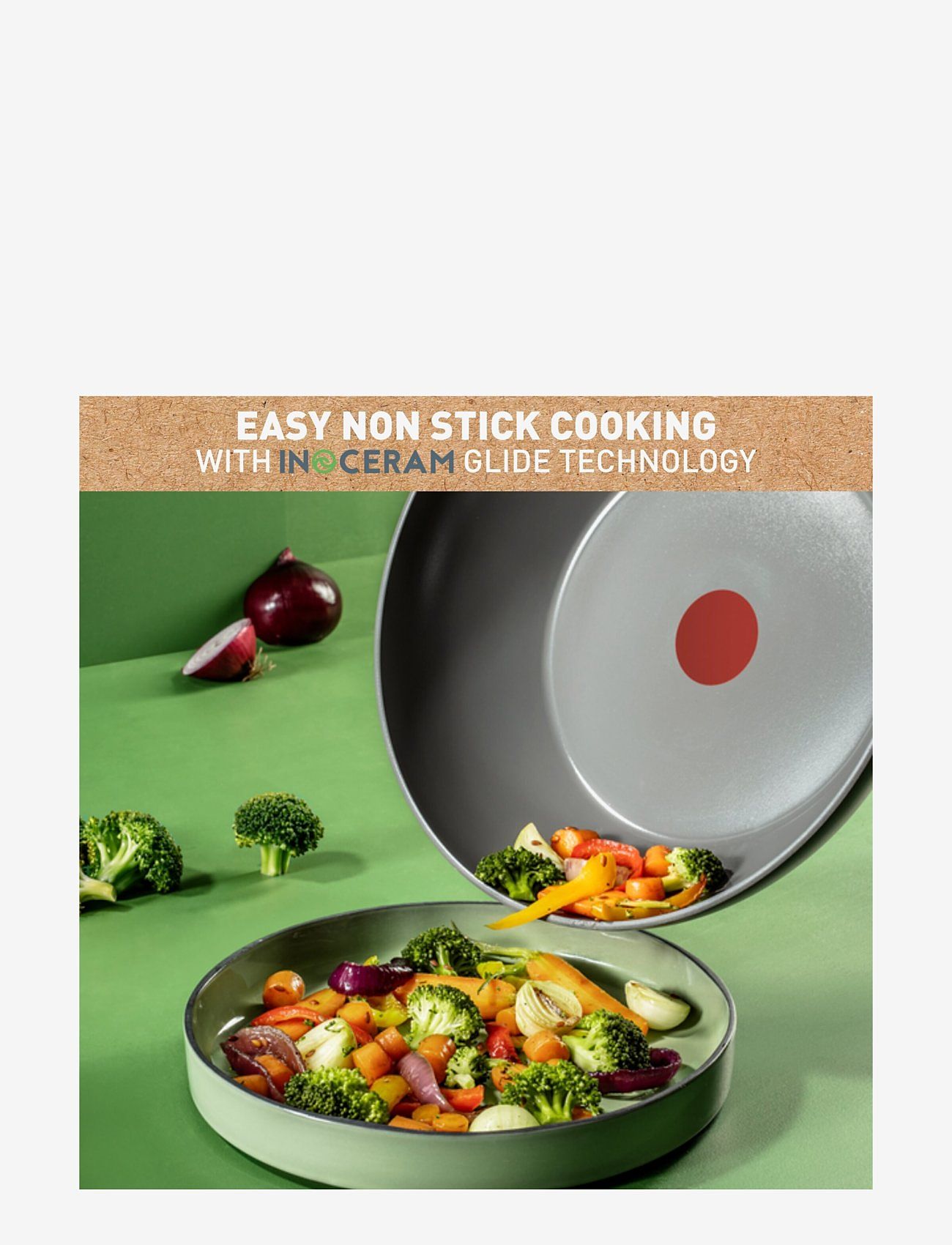 Tefal - Renew ON Wokpan 28 cm Grey - köp efter pris - grey - 2