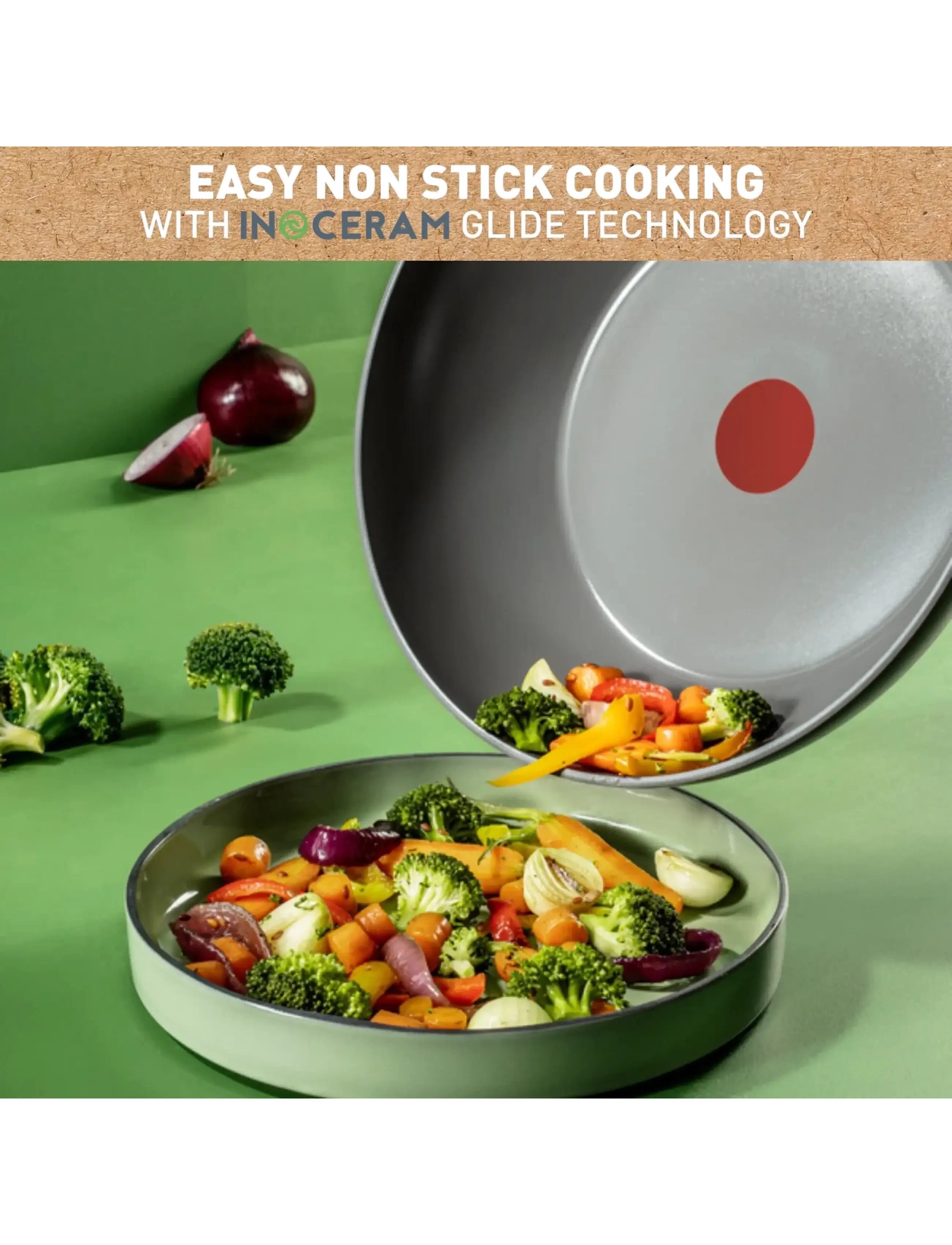 Tefal - Renew ON Wokpan 28 cm Grey - wokpander - grey - 2