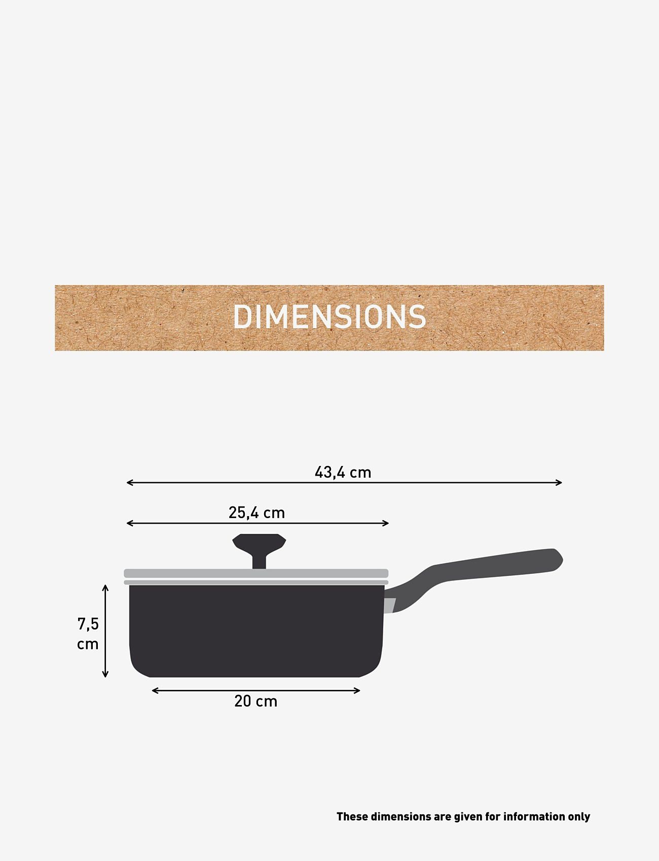 Tefal - Renew ON Sautepan 24 cm + lid Grey - grey - 5