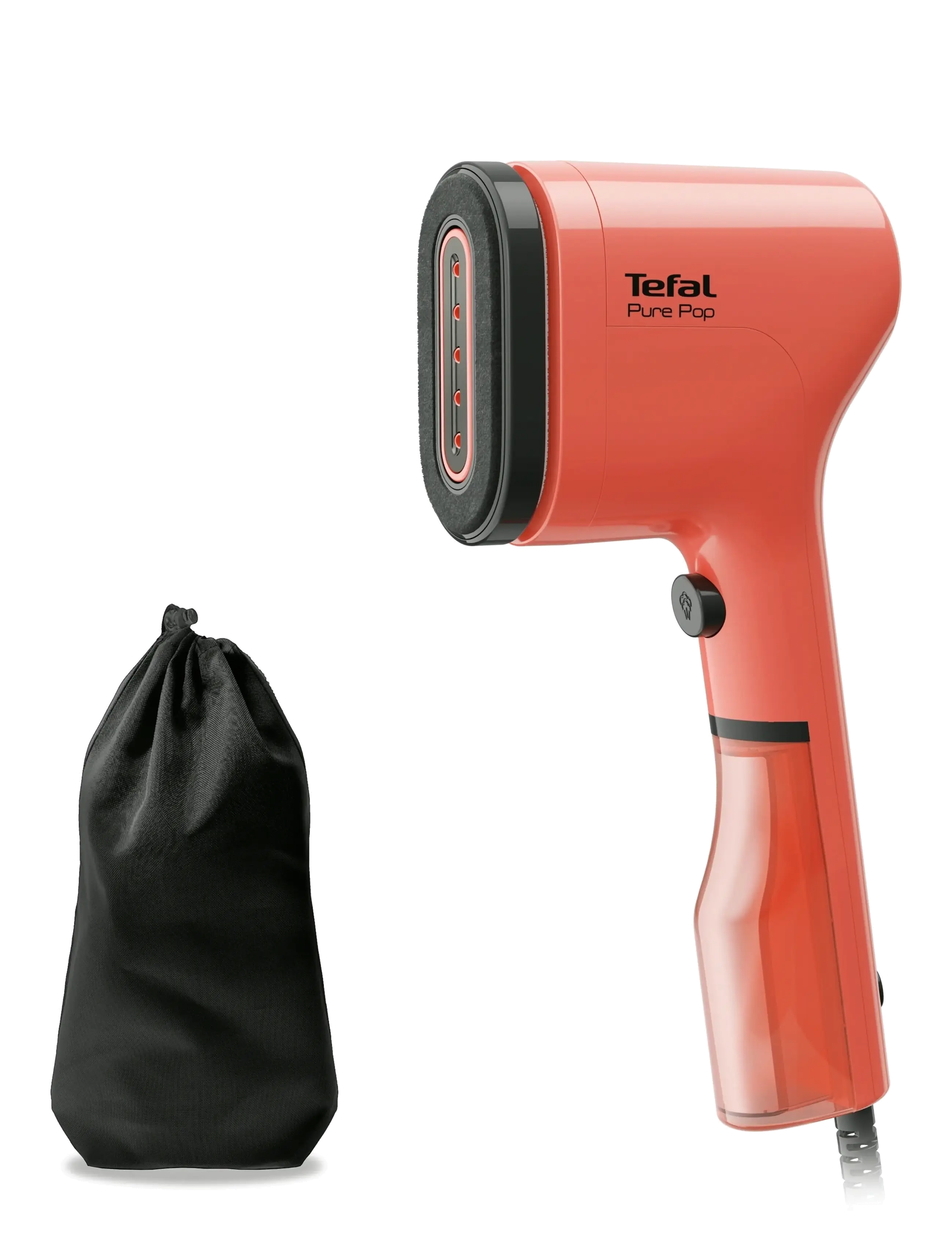 Tefal Pure Pop Garment Steamer Coral - Tekstiler - CORAL/RED / red